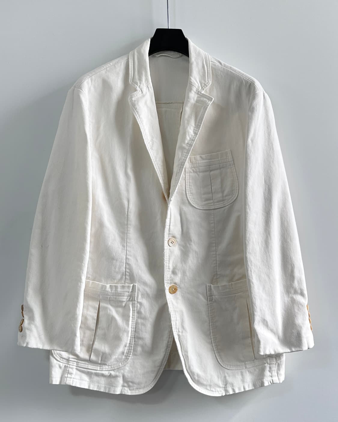 폴로 화이트 코튼 블레이저 자켓 (va.14) 상품이미지1