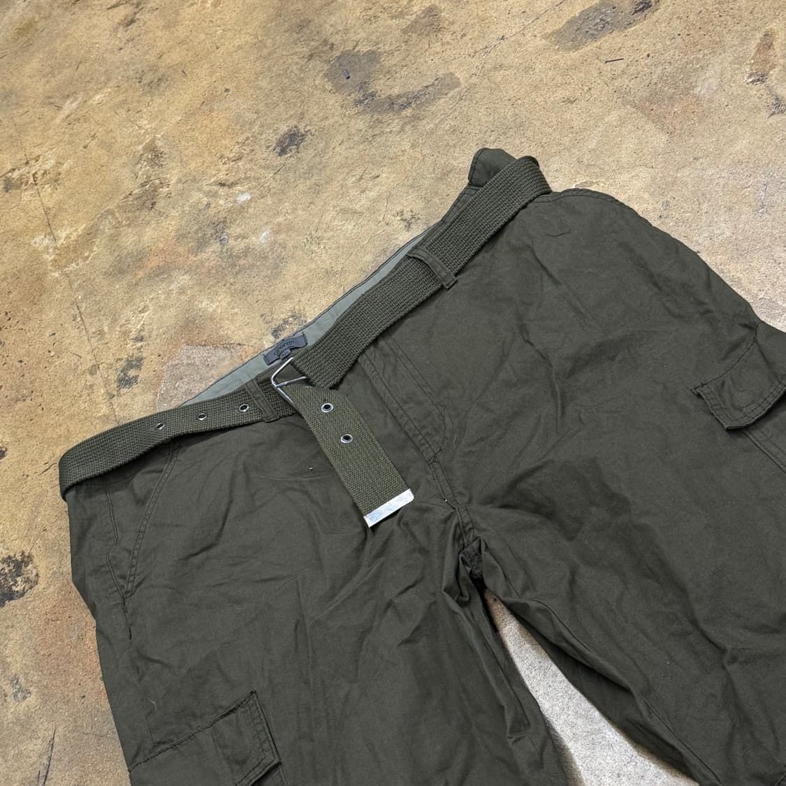 [정품] george 카키색 카고바지 벨트 세트 b17 상품이미지1