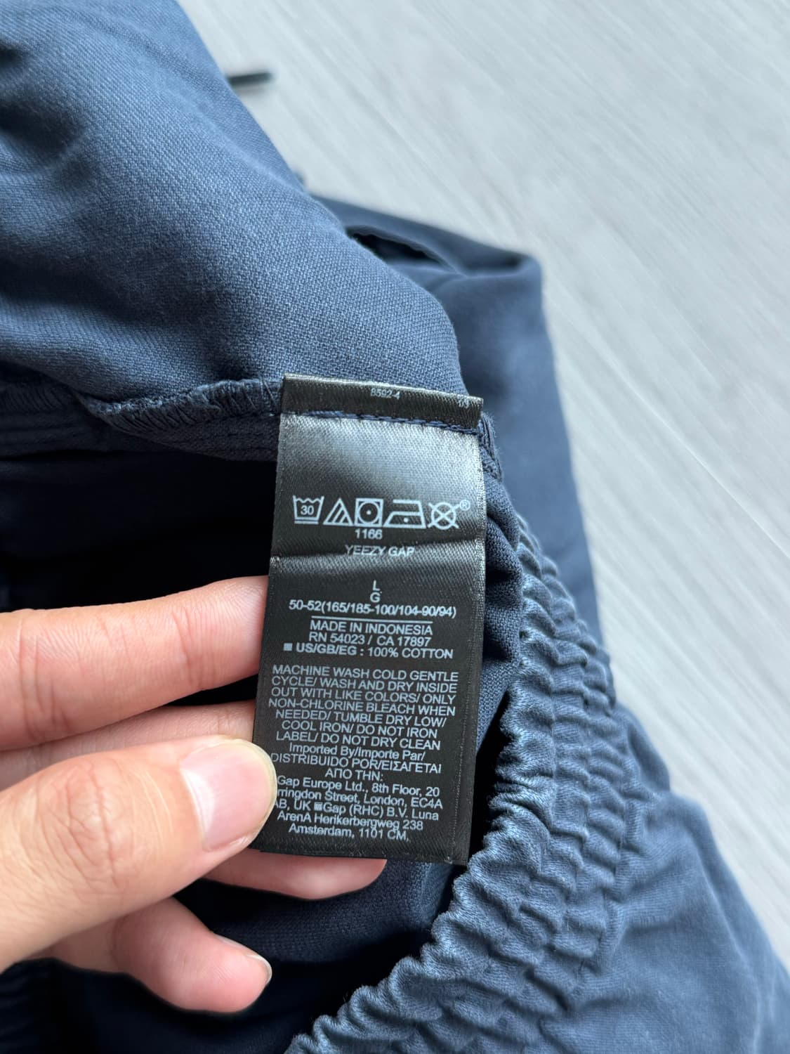 이지갭 사틴 카고팬츠 네이비 L 상품이미지4