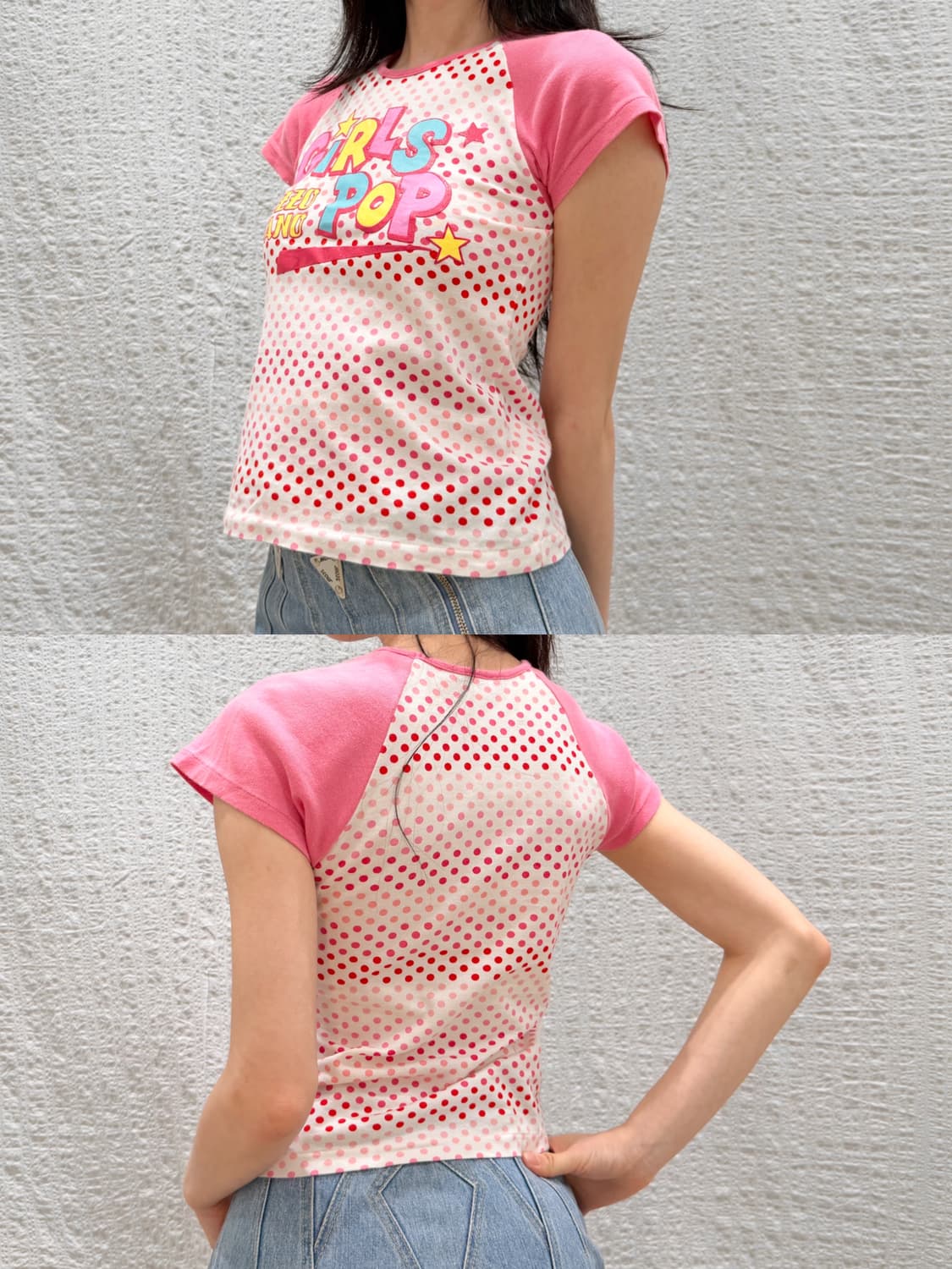 pink polka top 상품이미지4
