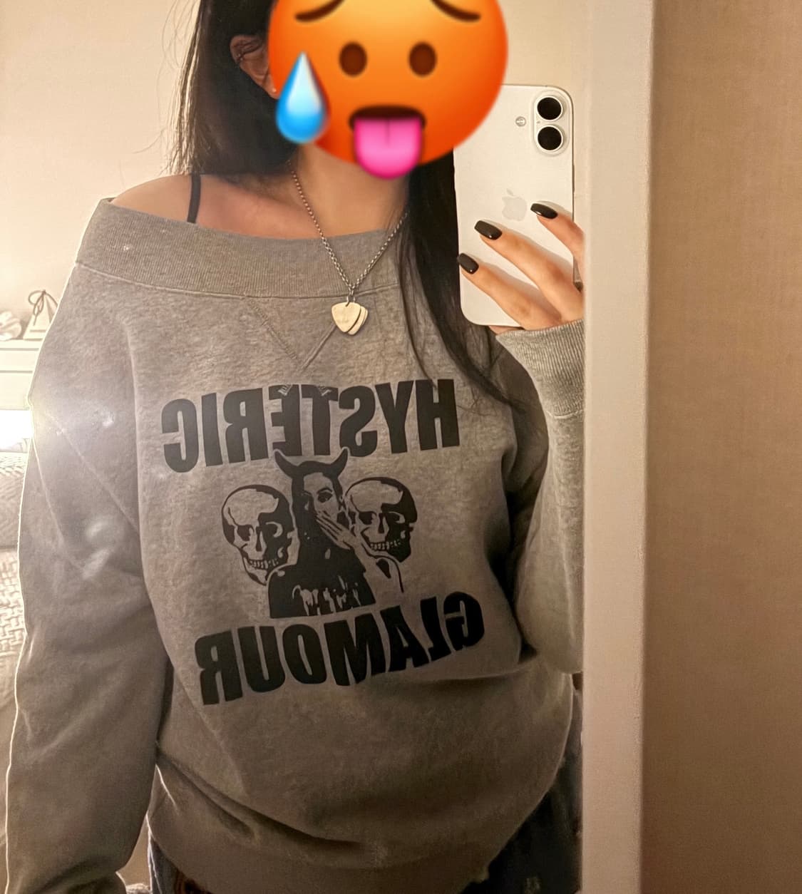 히스테릭 글래머 evil skull 맨투맨 3way 상품이미지1