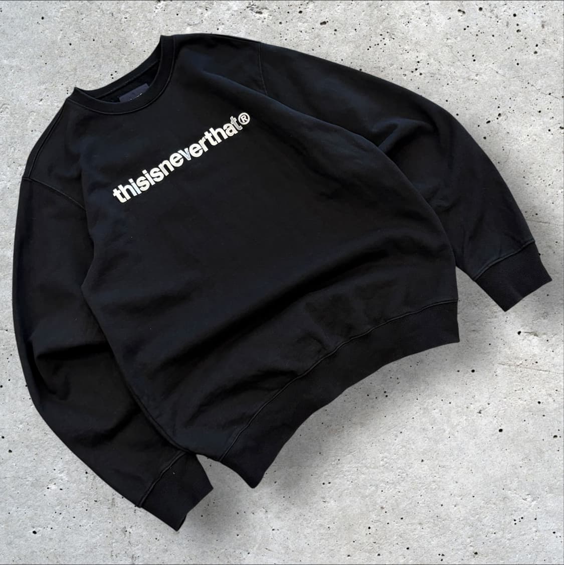[XL] 디스이즈네버댓 블랙 맨투맨 티셔츠 C878 상품이미지1