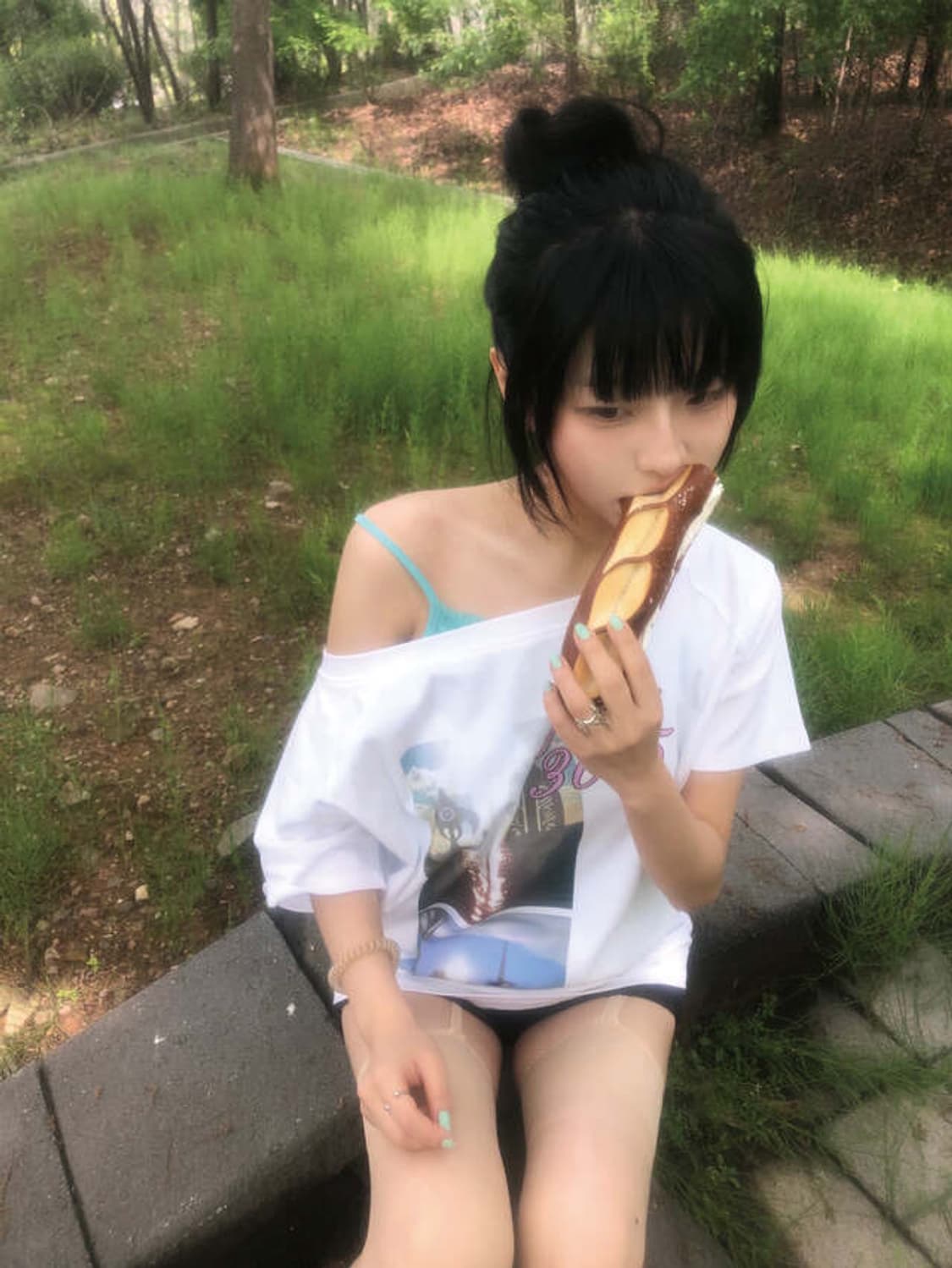 리브인모스 3025 언발원숄더티 포어링베이비메탈클럽엔젤넘버555코이세이오 상품이미지1