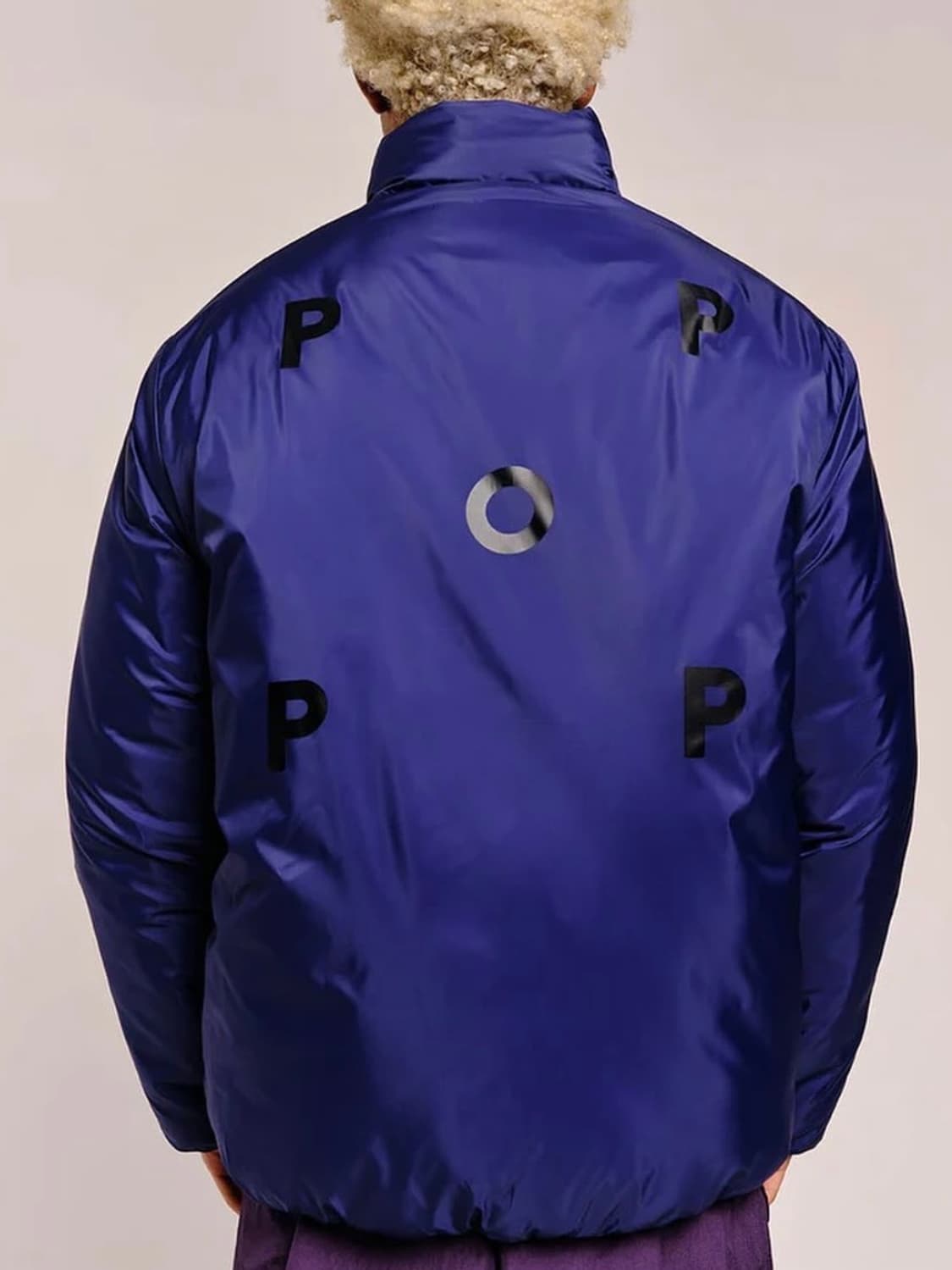 Quilted reversible jacket (black/blue) 상품이미지3