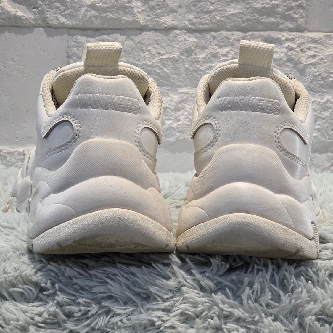 6w-20:MLB 청키로우 뉴욕양키스 화이트 MLB23cm-키높이5cm 상품이미지3