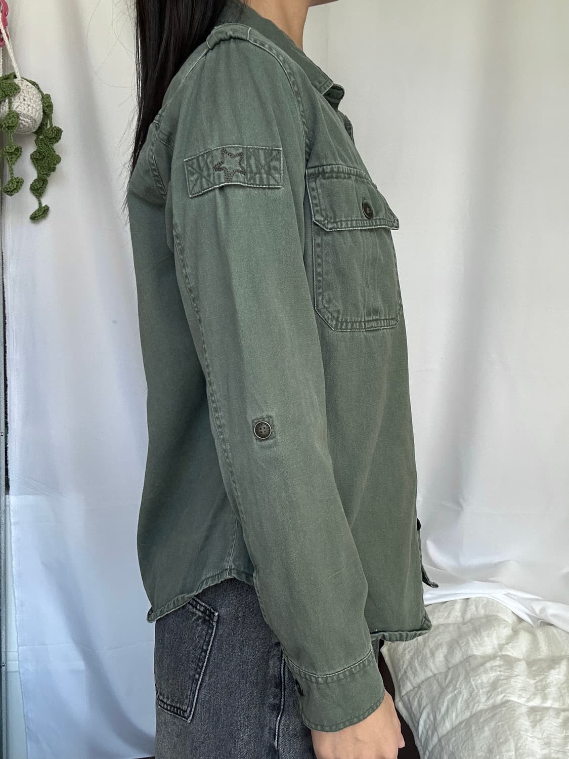 빈티지 코튼 긴팔 셔츠 상품이미지4