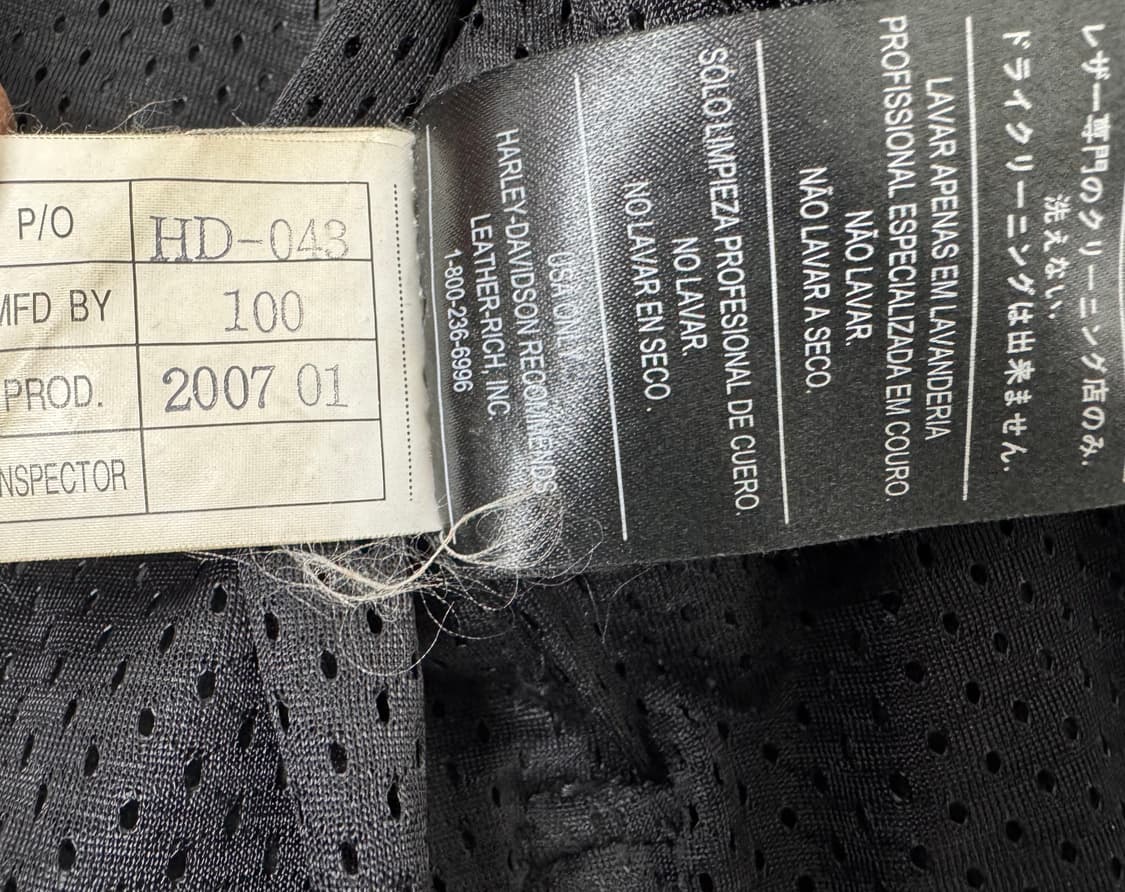 •HARLEY-DAVIDSON 100주년 기념 레더 라이딩 자켓  상품이미지4