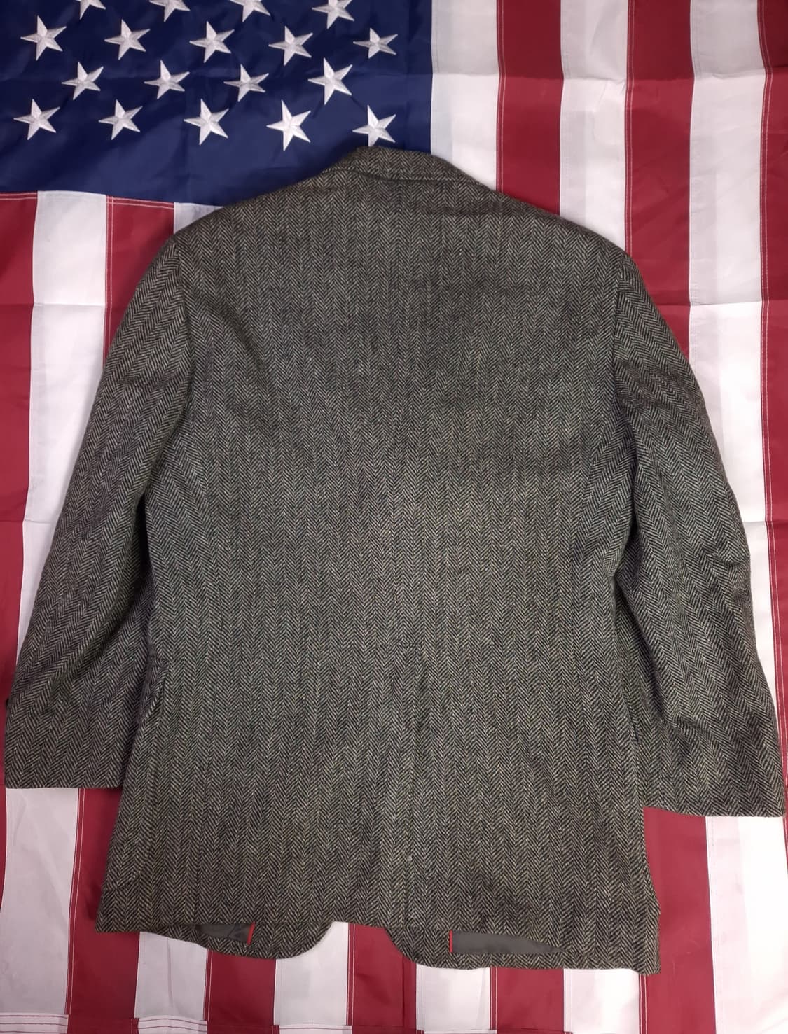 오리지날 일본판 제이프레스 울 헤링본 3버튼 체크 블레이저 상품이미지8