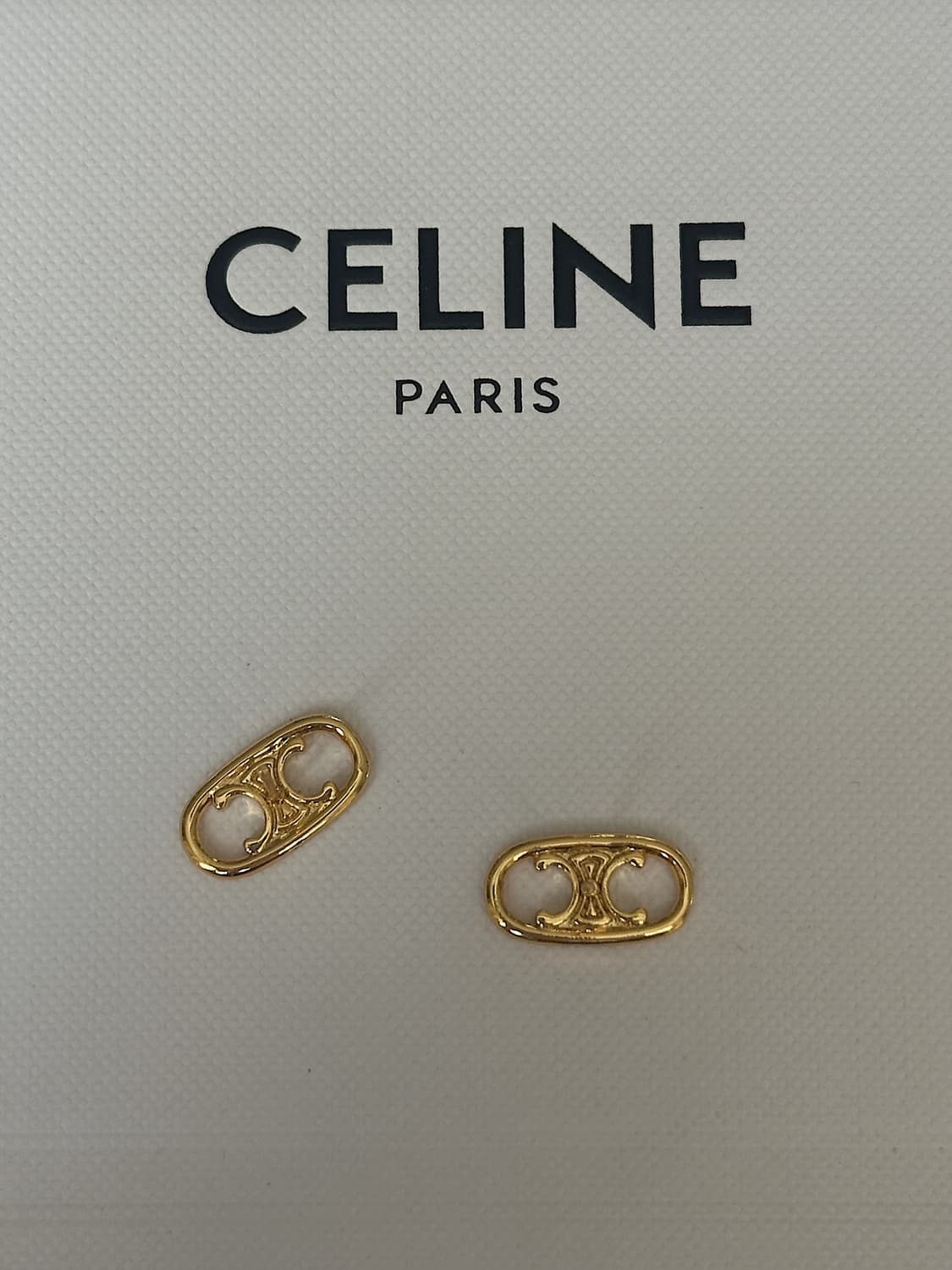 셀린느 오벌 골드 업사이클링 귀걸이 상품이미지3