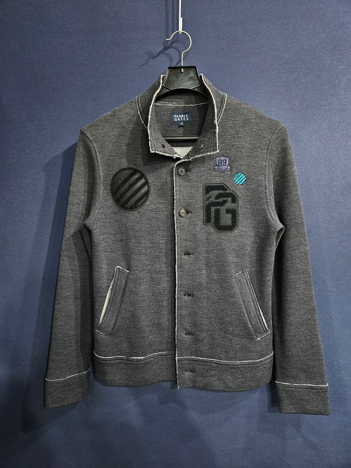 파리게이츠 그레이컬러 남성 슬림핏 100 골프 빈티지 골프자켓  상품이미지1