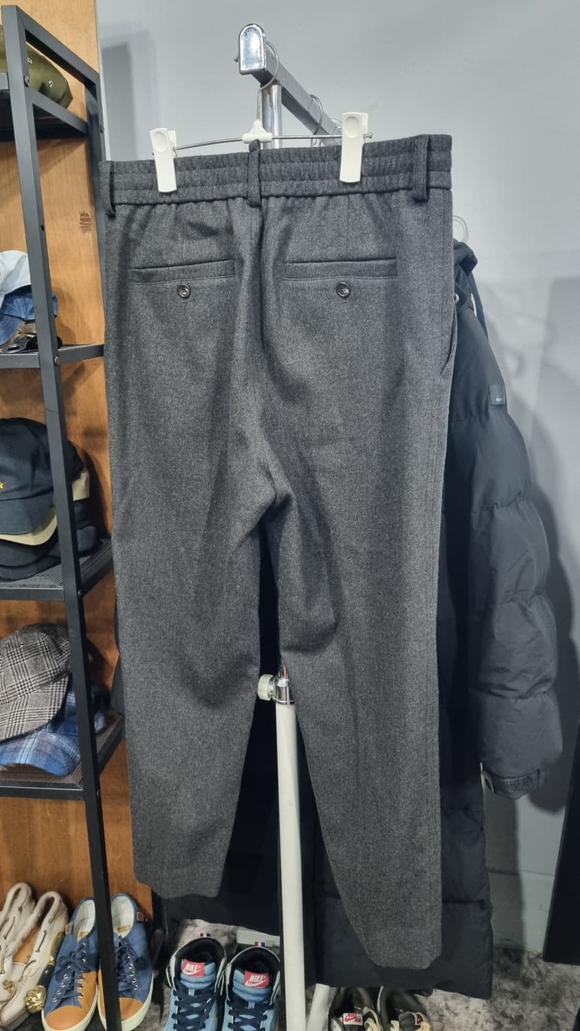 타임 (한섬정품) 남성 32~33 모 겨울용 차콜 테이퍼드핏 슬랙스 상품이미지2