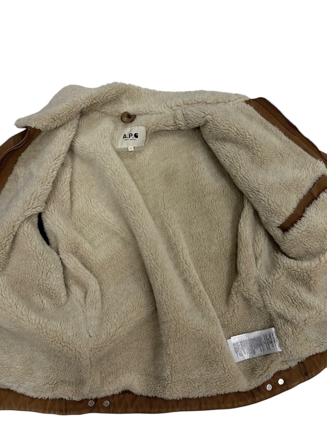 칼하트 X APC 디트로이트 자켓 브라운 (S)  상품이미지7