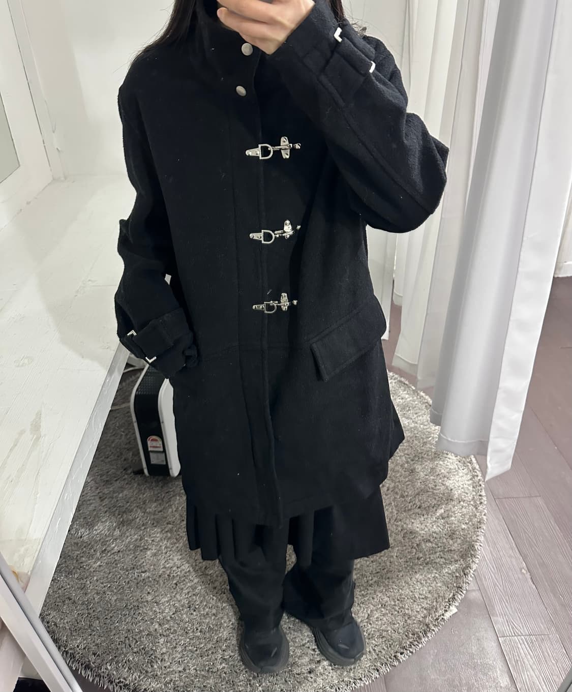 tnfe buckle detail wool coat 상품이미지8