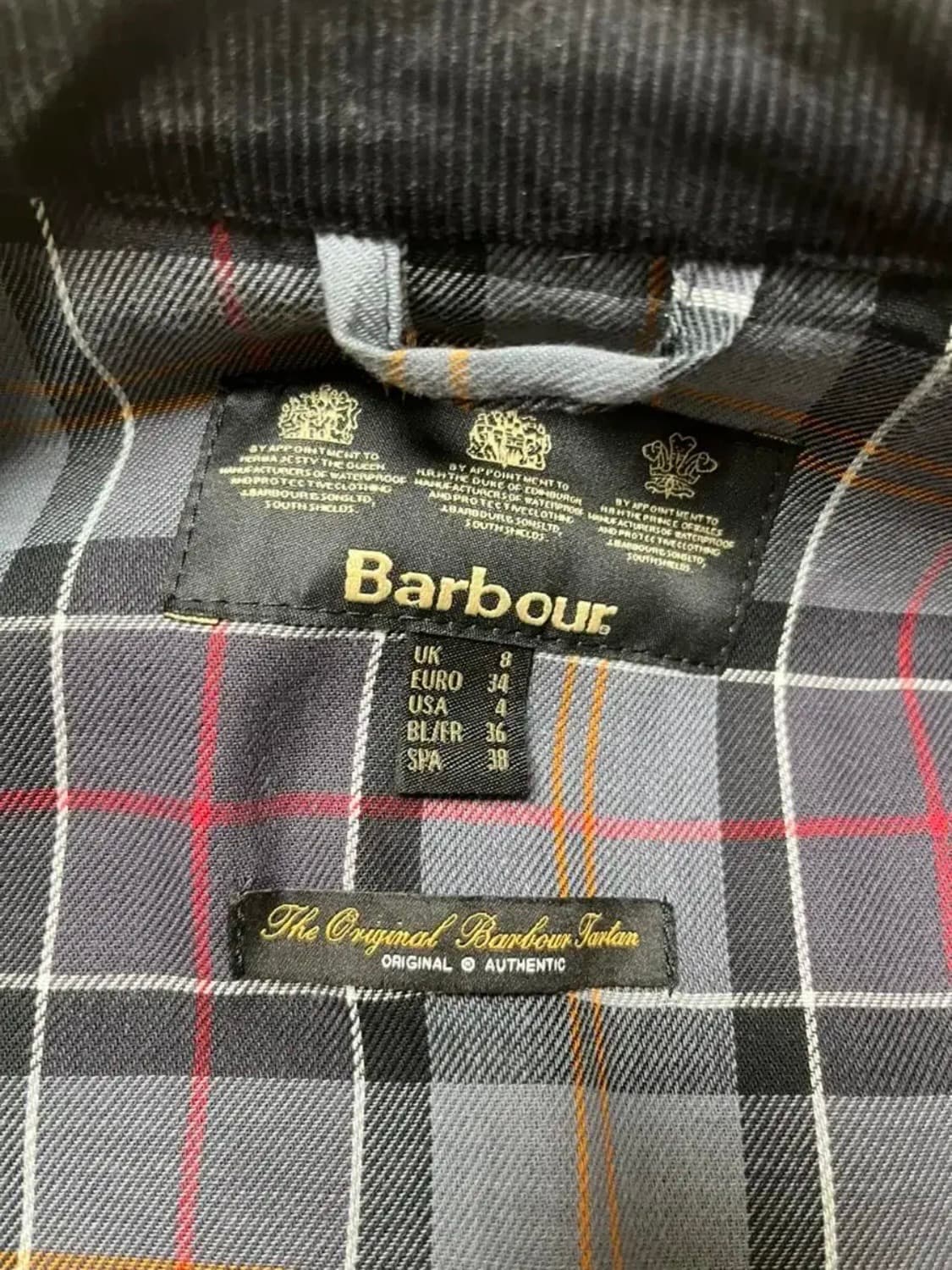 바버 인터네셔널 왁스 자켓 블랙[UK 8] 상품이미지8