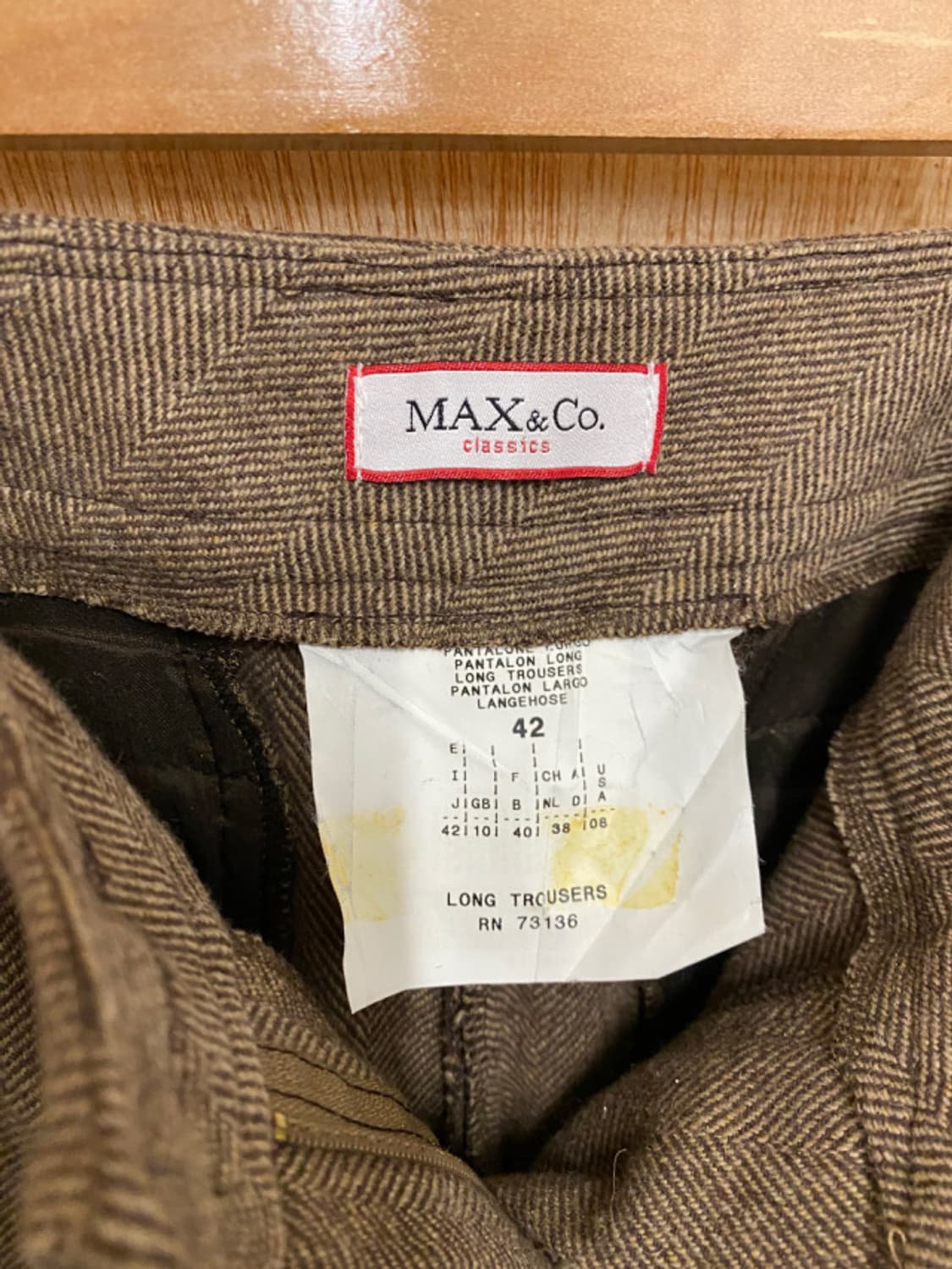 MAX&CO herringbone flare slacks 상품이미지9