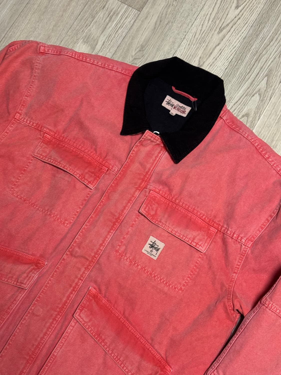 스투시 디트로이트 워크 기어 자켓 핑크 상품이미지2