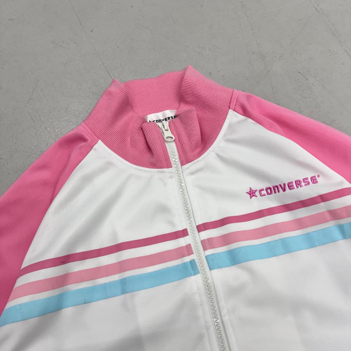 컨버스 제팬 흰핑 화이트 핑크 트랙탑 져지 상품이미지3