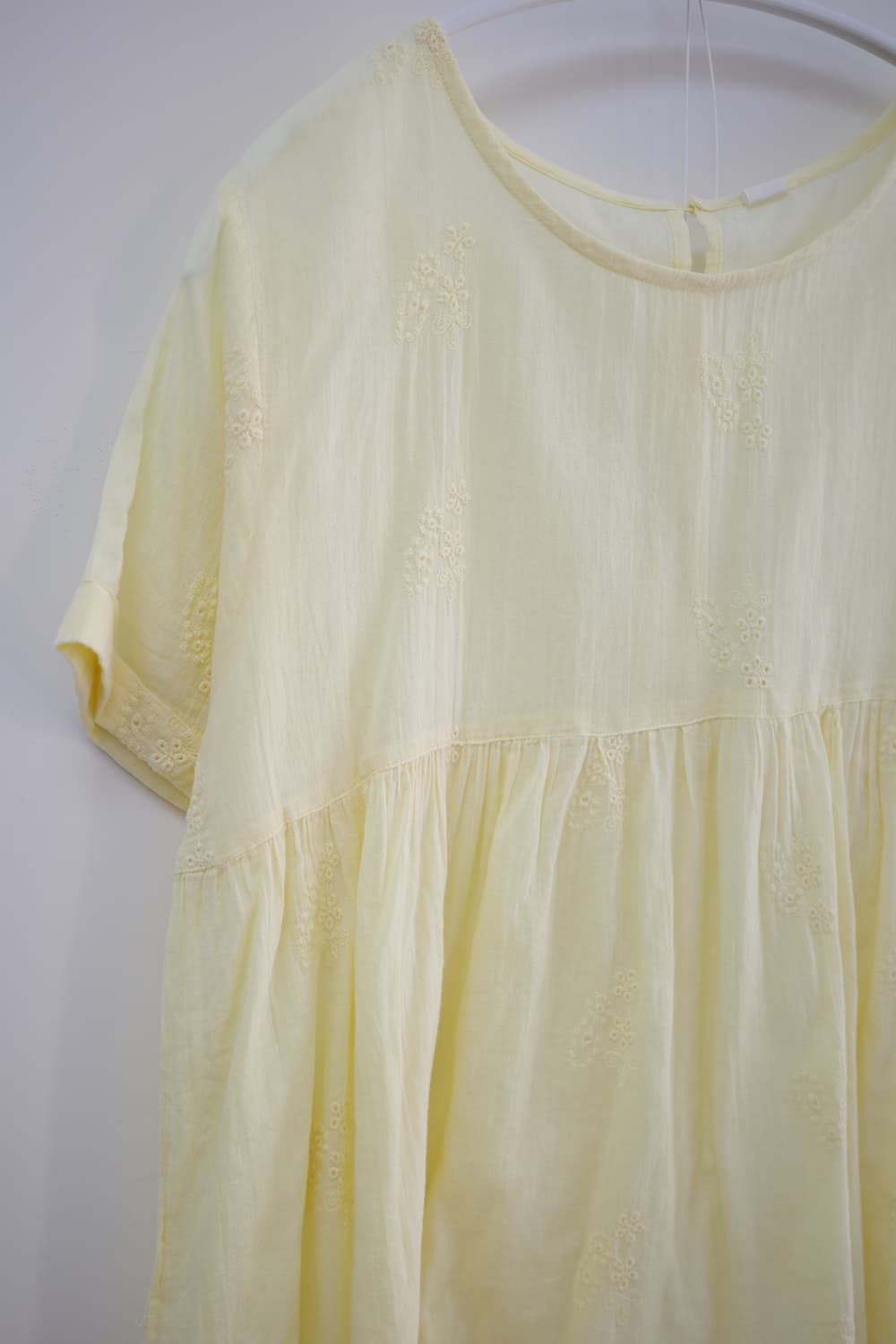 Yellow MMD embroidery blouse 상품이미지6