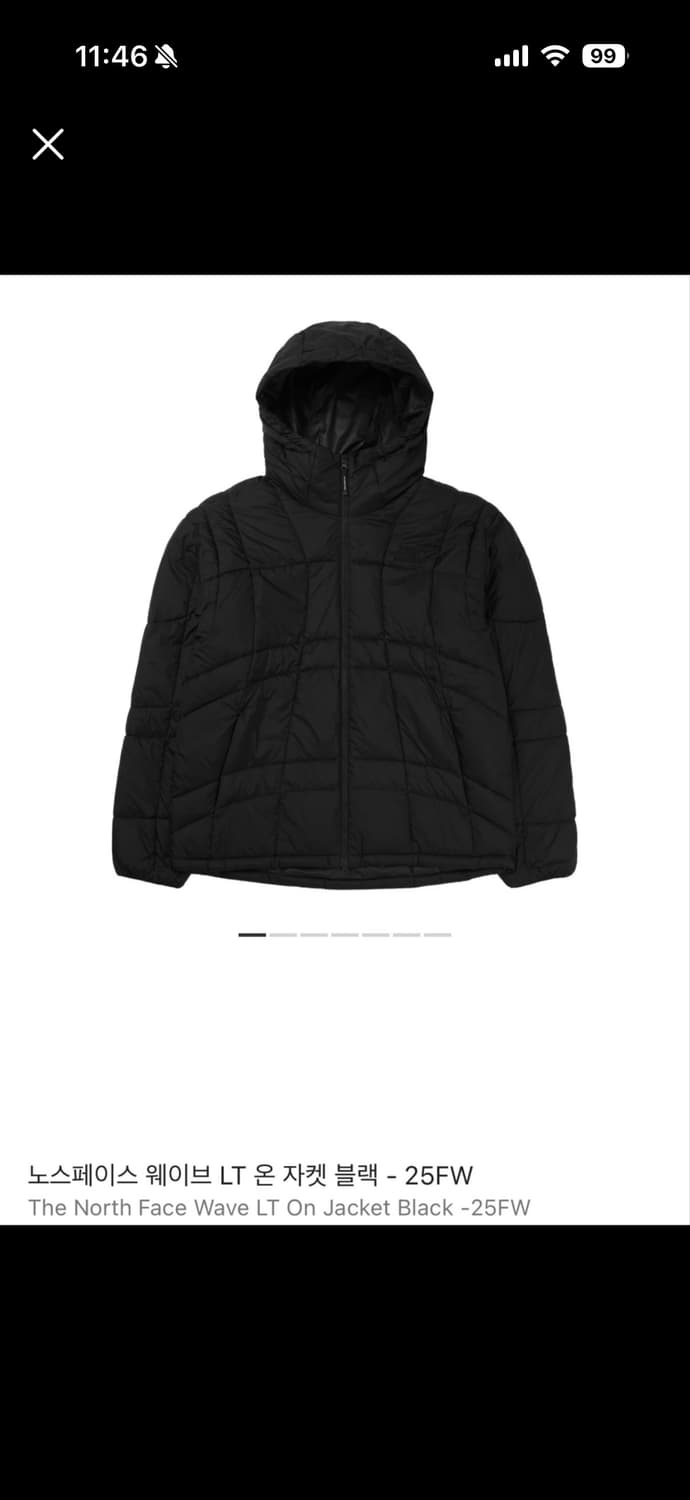노스페이스 웨이브LT 온 자켓 블랙 XL 상품이미지1