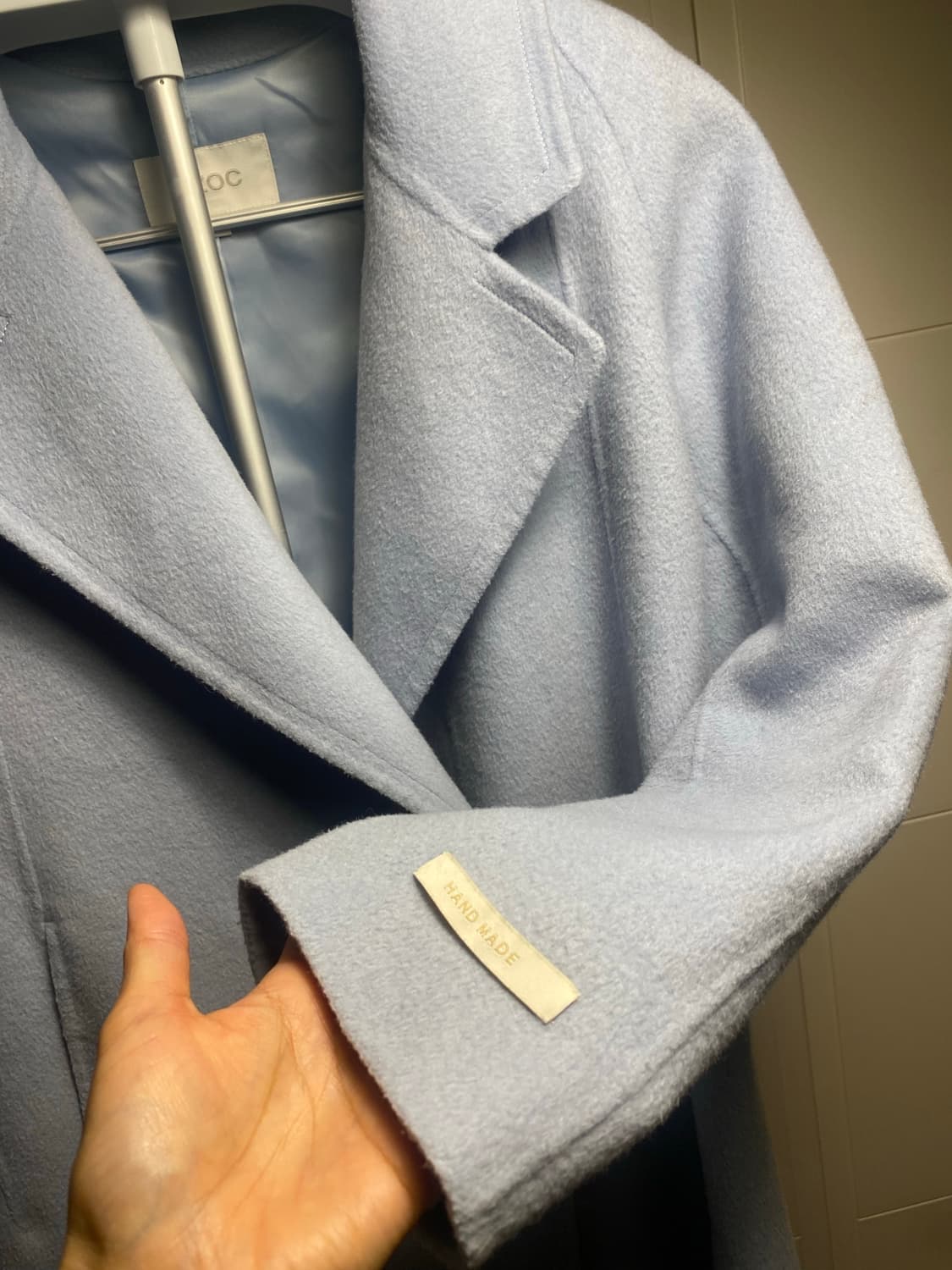 OZOC 하늘색 핸드메이드 코트 55 상품이미지2