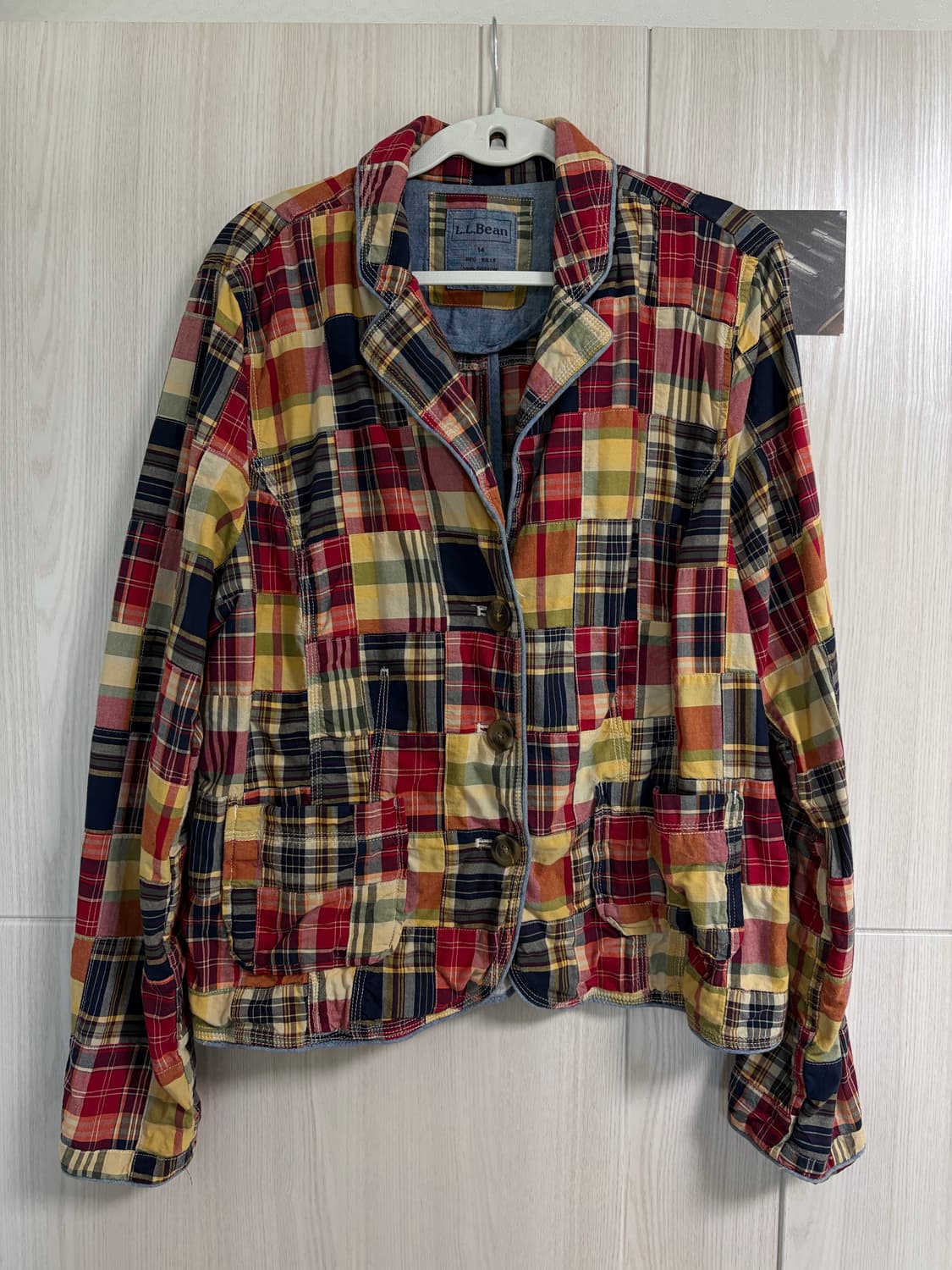 L.L.Bean 체크 패치워크 자켓 상품이미지1