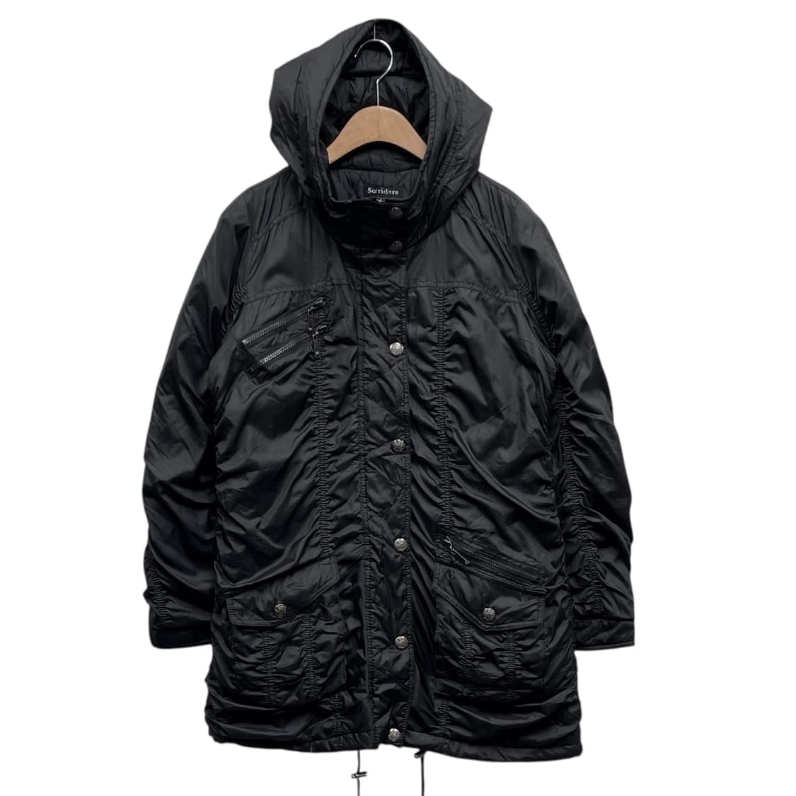 Sorridere 셔링 후드 야상 자켓 상품이미지1