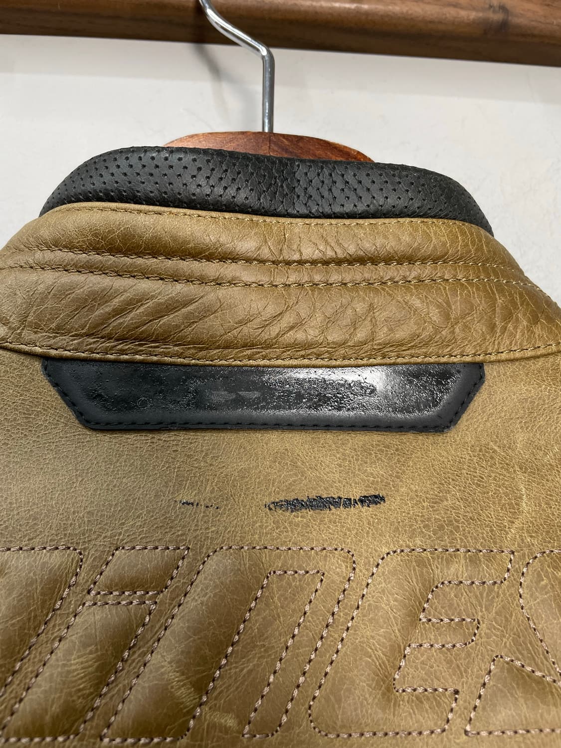 다이네즈 브라운 레더 바이커 자켓 H1725 상품이미지9