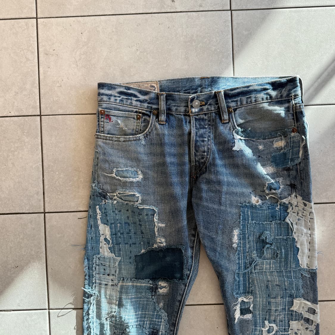 폴로 랄프로렌 패치워크 데님 팬츠 상품이미지3