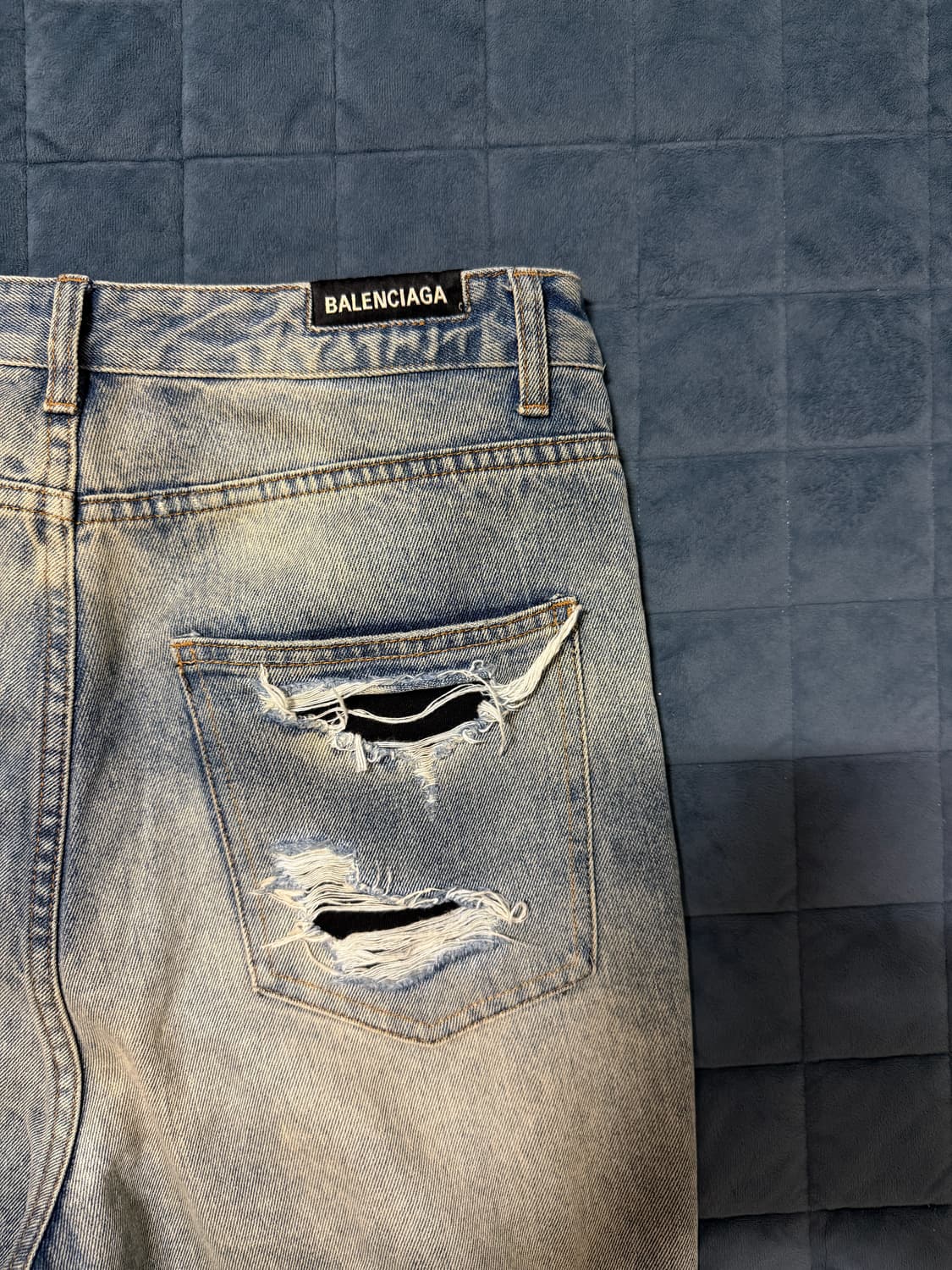 발렌시아가 히든 로고 디스트로이즈 진 [33] 상품이미지4