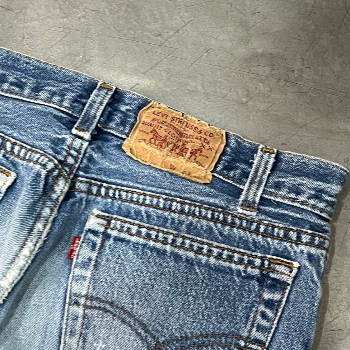  USA 리바이스 스탠다드 리페어 데님 팬츠 y14688 상품이미지6