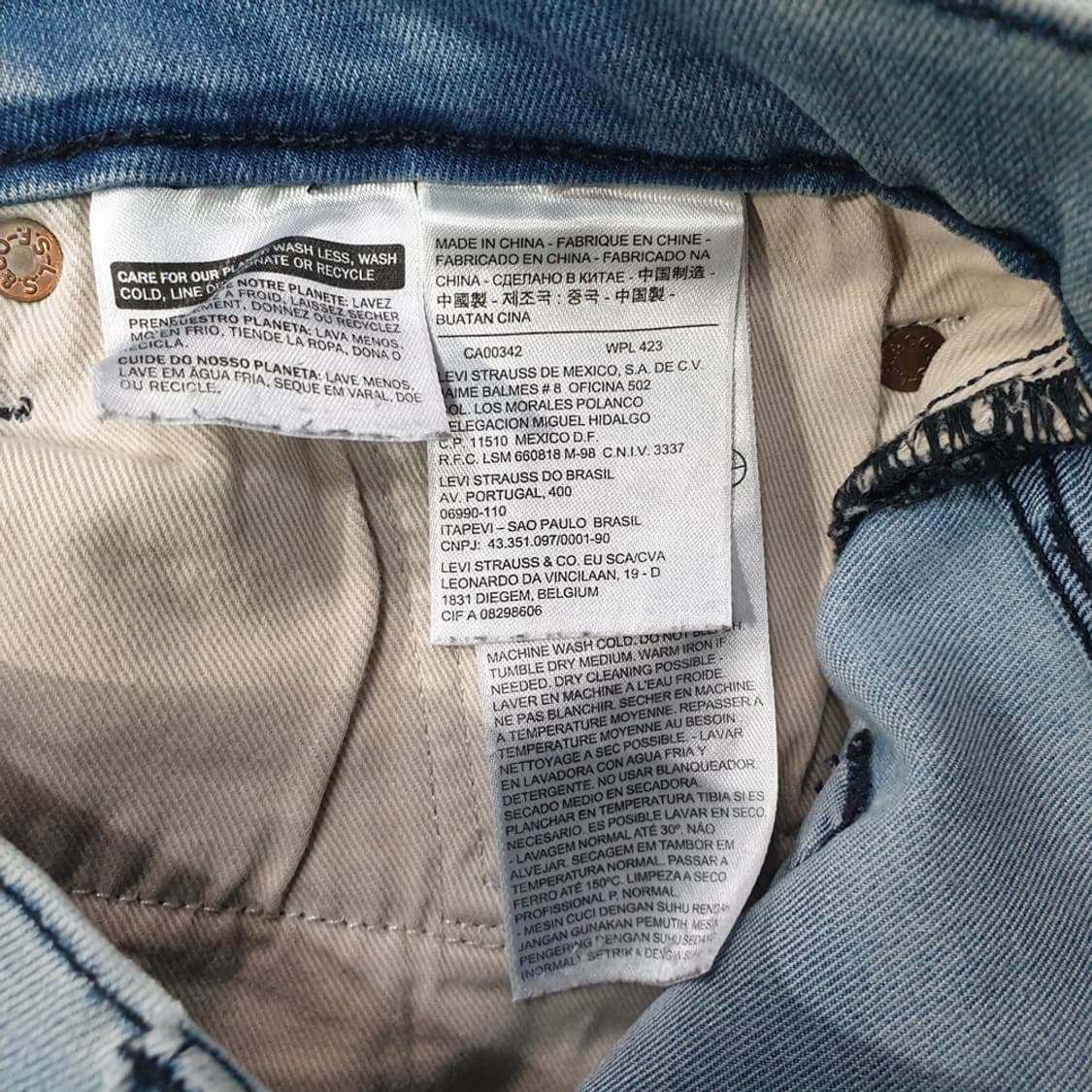 리바이스 502 스트레이트핏 쿨맥스진 청바지(34) 상품이미지6