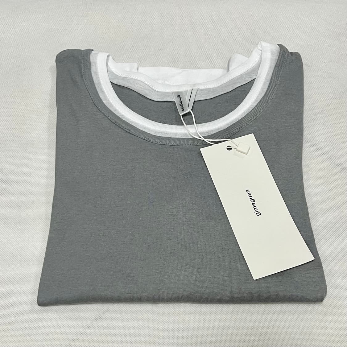 [XS,S,M]기마구아스 Gemma 레이어드 티셔츠/그레이 상품이미지3