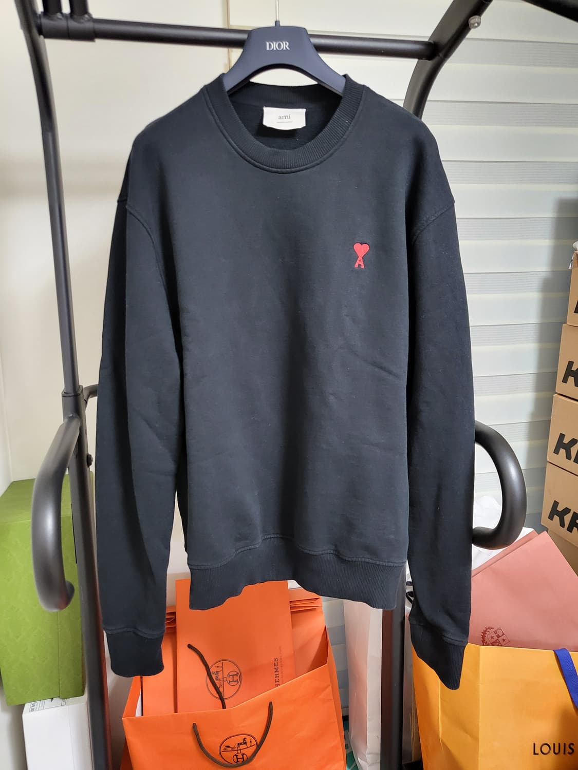 25SS 아미 스몰하트 로고 맨투맨 L 상품이미지1