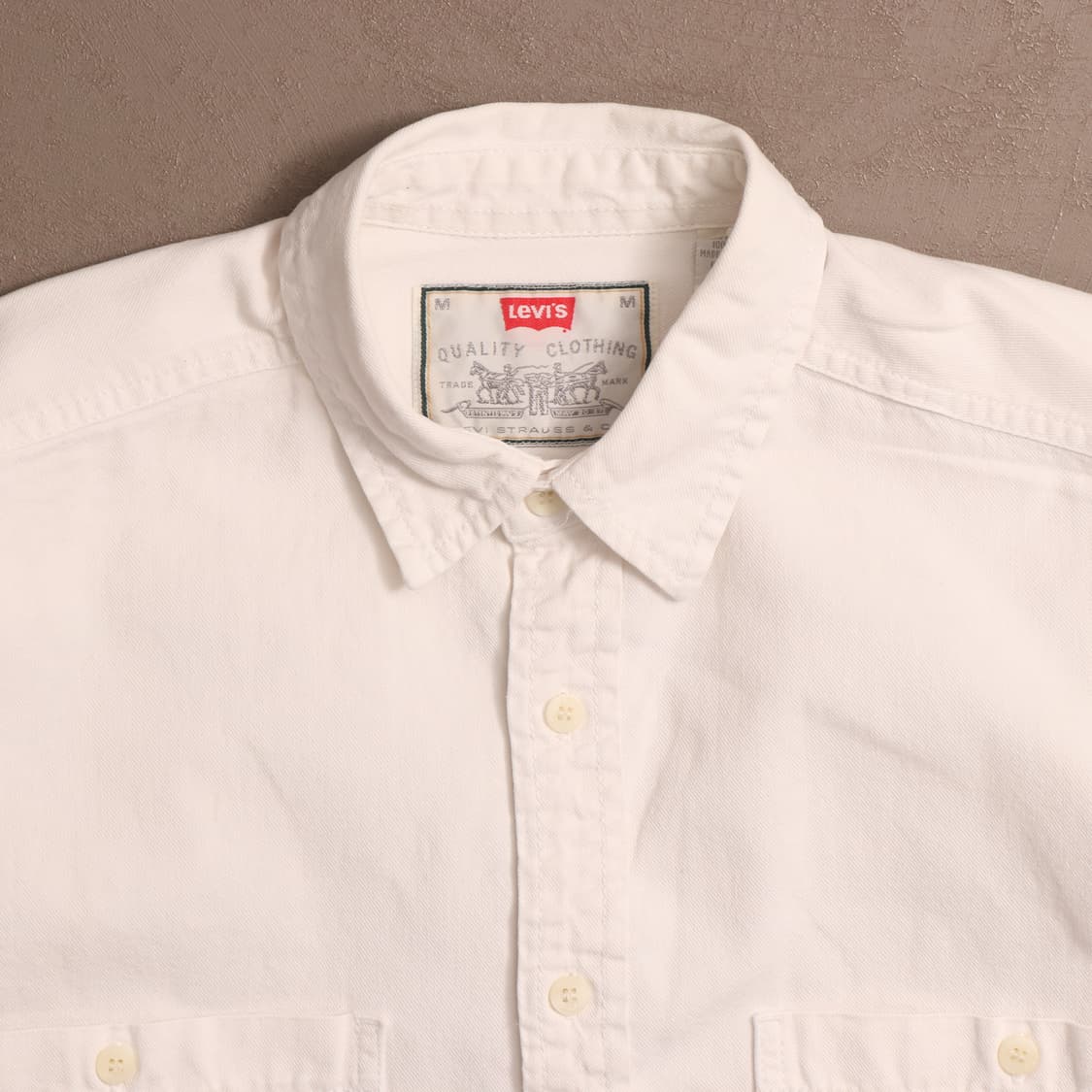 90's 리바이스 화이트 코튼셔츠 A1598 상품이미지2