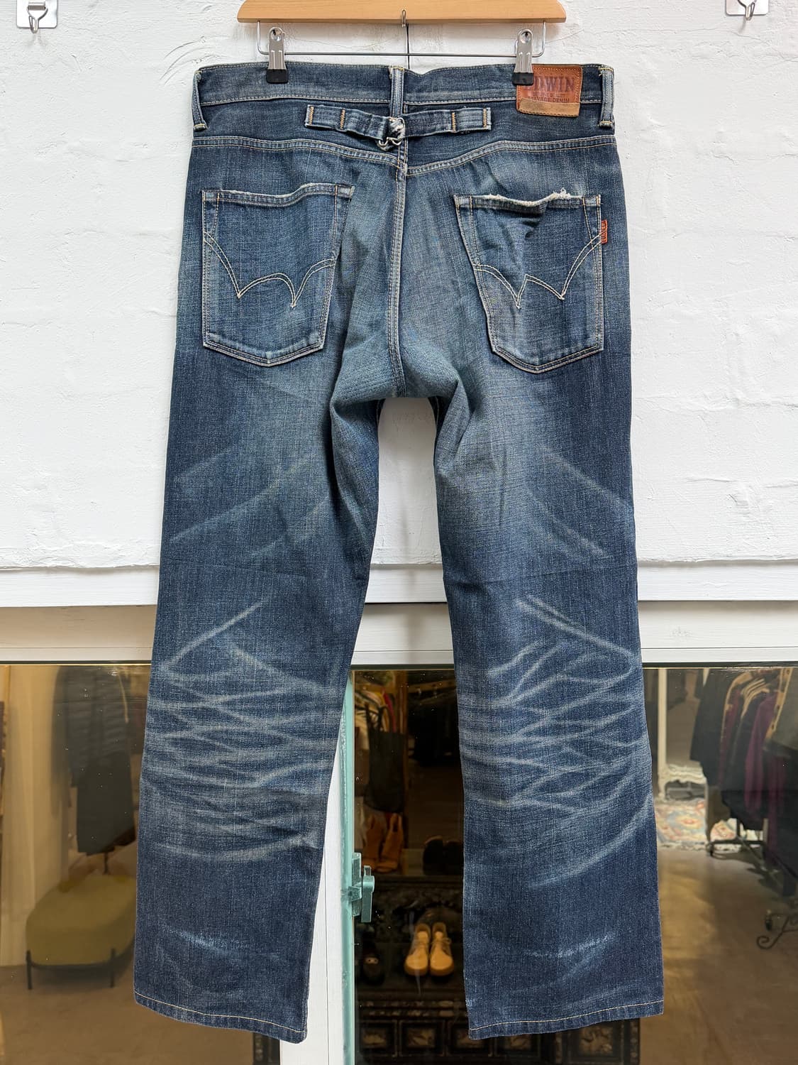 Edwin 505Z Japan 에드윈 백신치 데님 팬츠 W33 상품이미지5