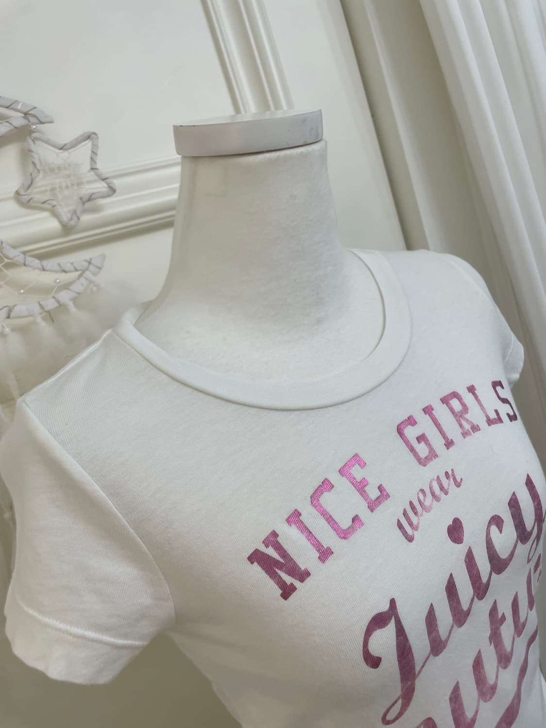 JUICY COUTURE pink print basic top 상품이미지7