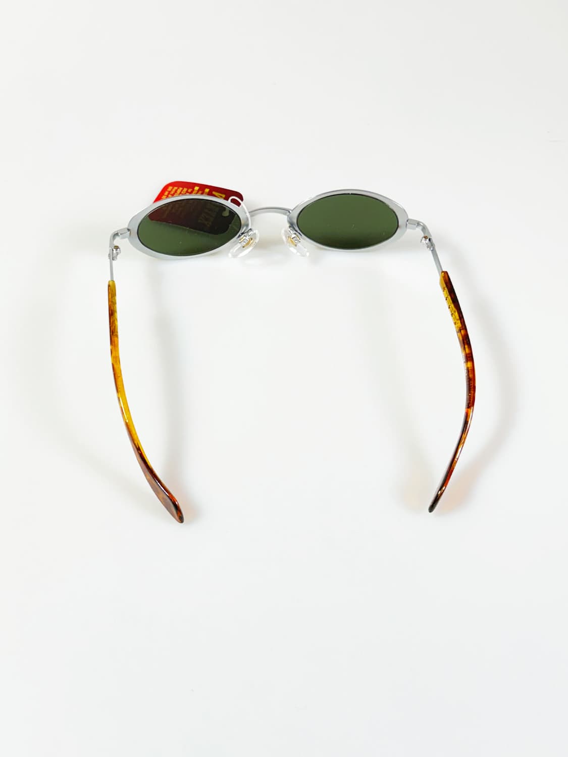 90s VORTEX 실버 슬림 오벌 메탈 빈티지 선글라스 상품이미지5