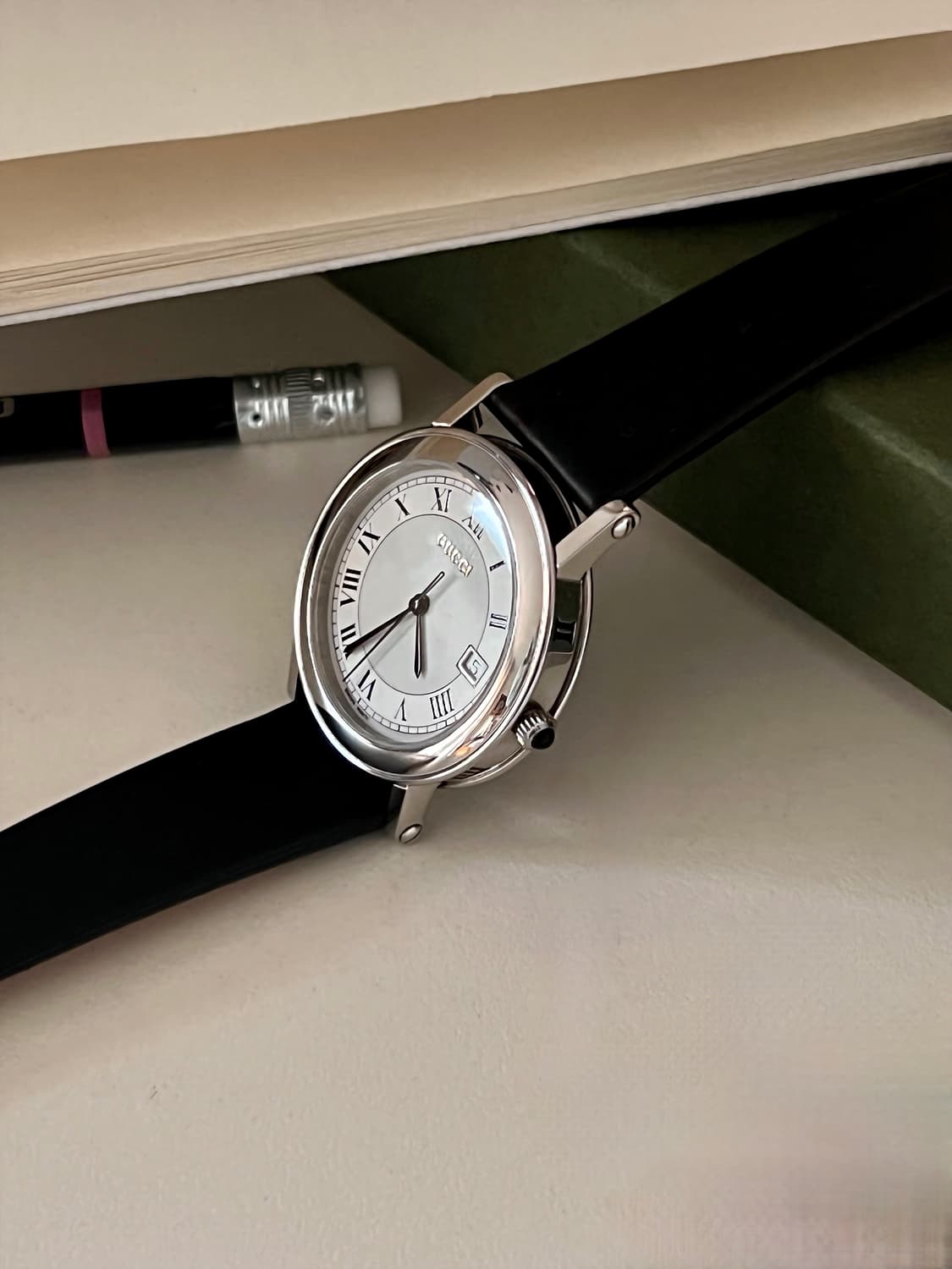 구찌 스틸 라운드 남성 시계 / 정품감정 . 케어 상품이미지9