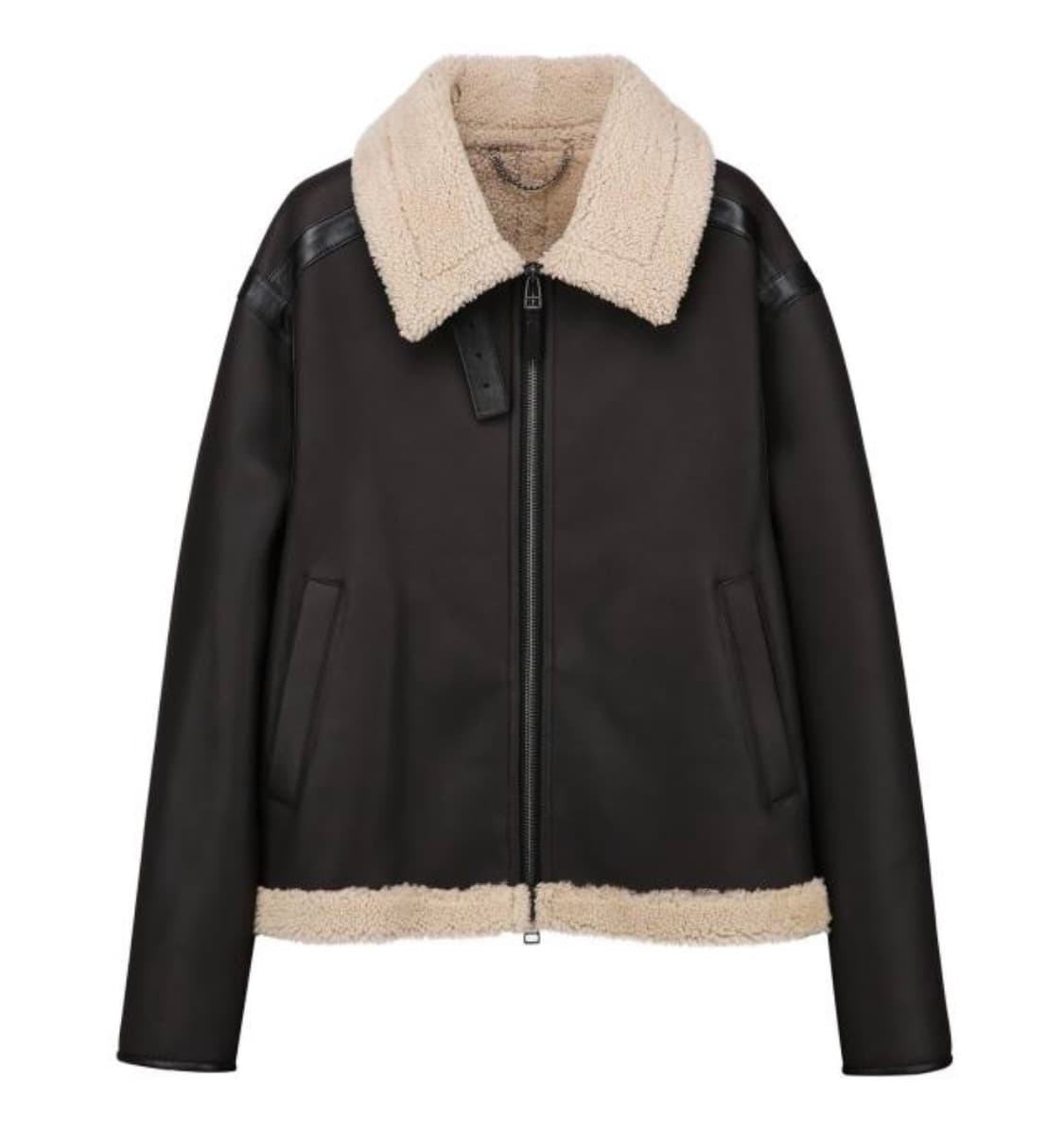 질스튜어트뉴욕/21FW 다크브라운 퍼 양가죽 무스탕/M 상품이미지6