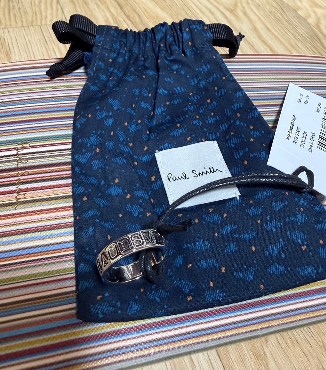 폴스미스 M1A-RING-GSTAMP 로고 반지 상품이미지4