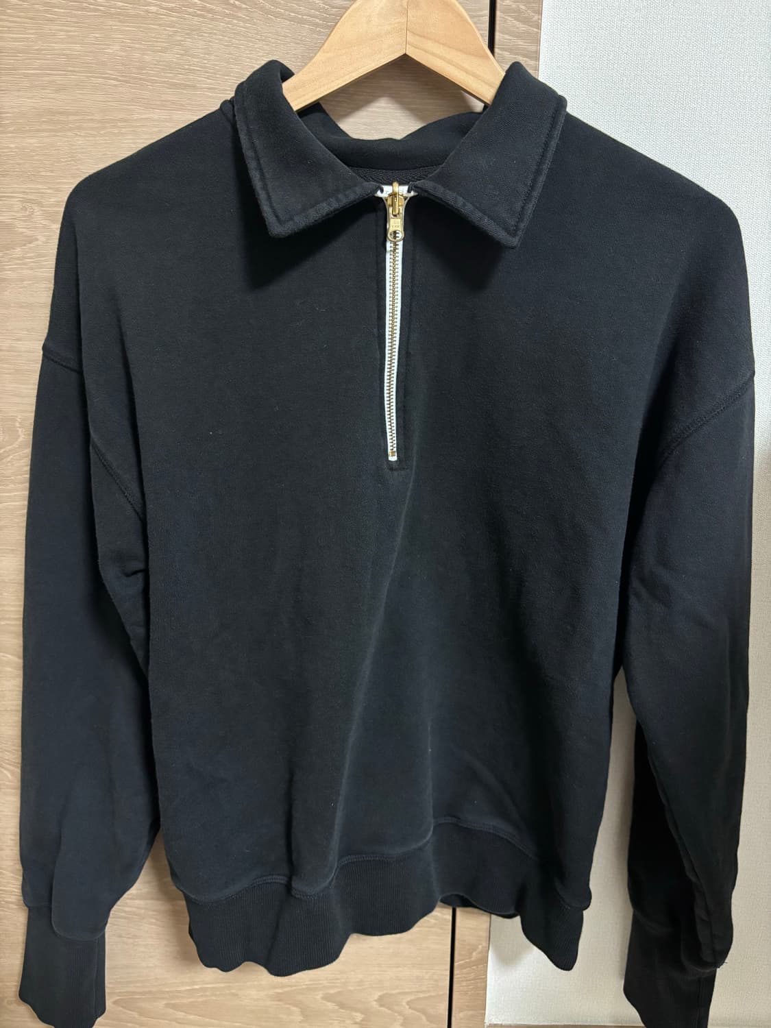 Ore 오어 블랙 코튼 집업 세트 상품이미지1