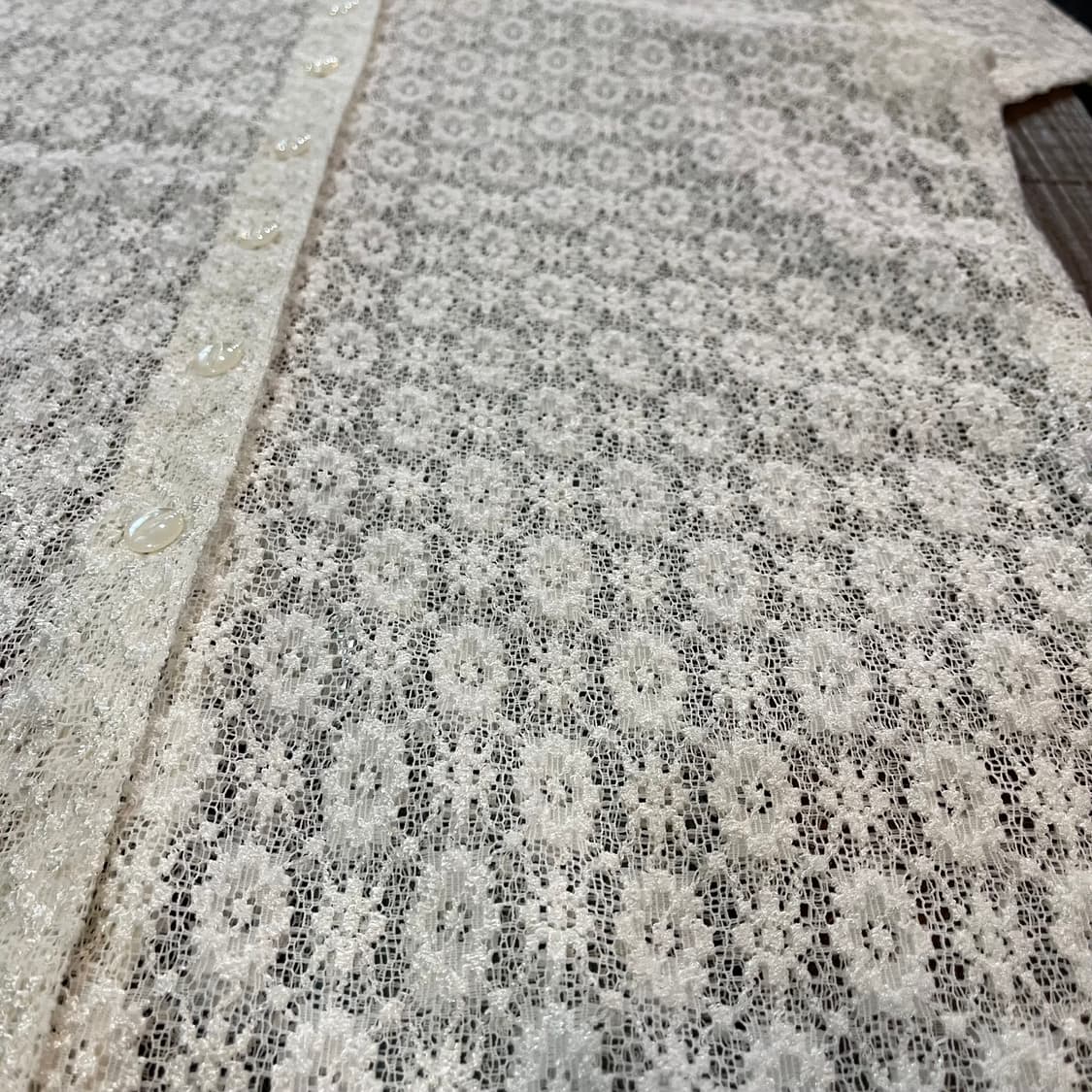 90s 빈티지 시스루 레이스 후디 상품이미지3