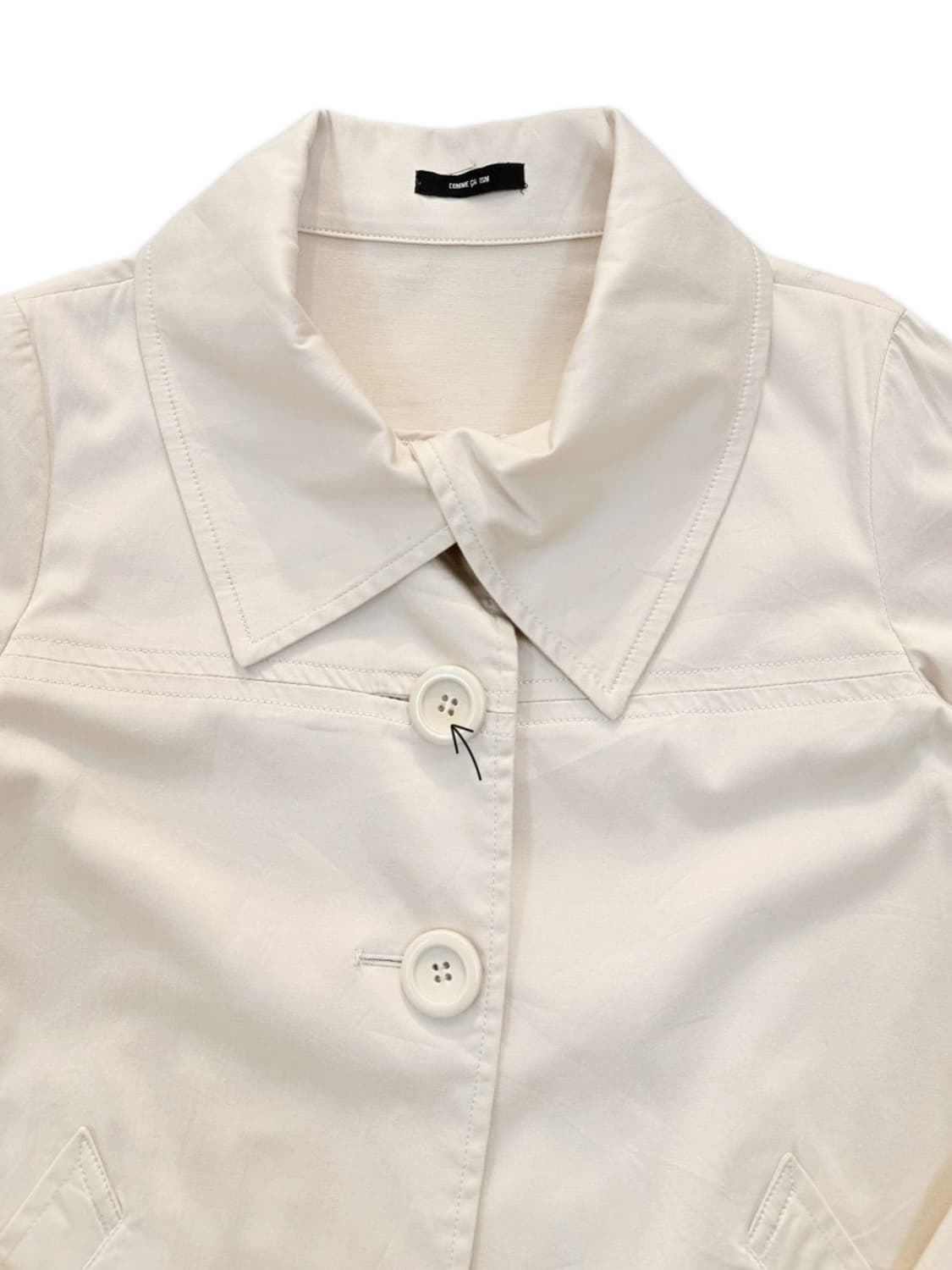 빈티지 Comme Ca Ism 아이보리 플레어 싱글 자켓 상품이미지3