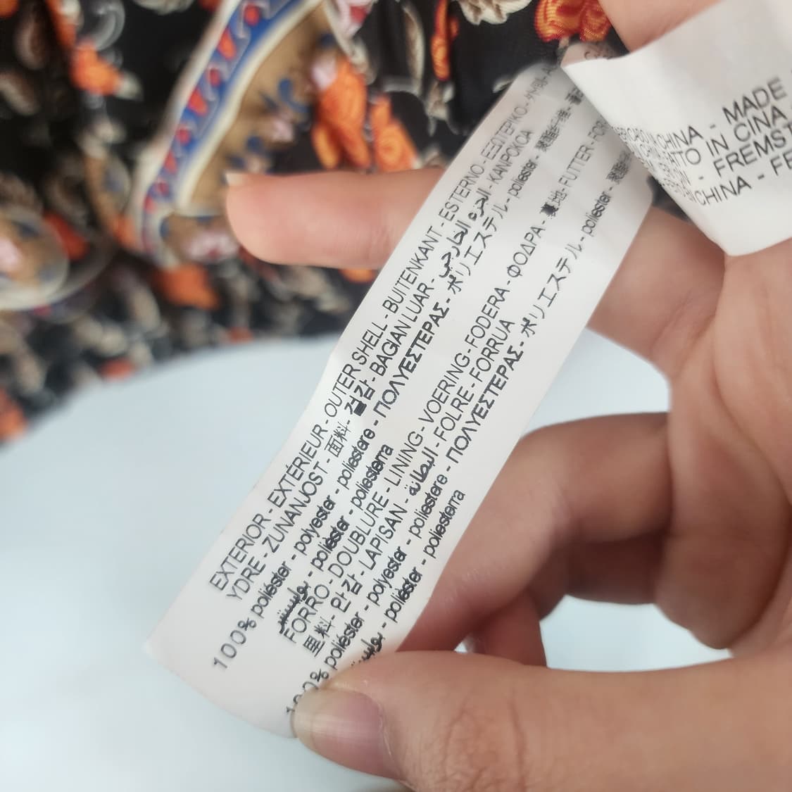 자라 플라워 패턴 봄버 자켓 상품이미지6