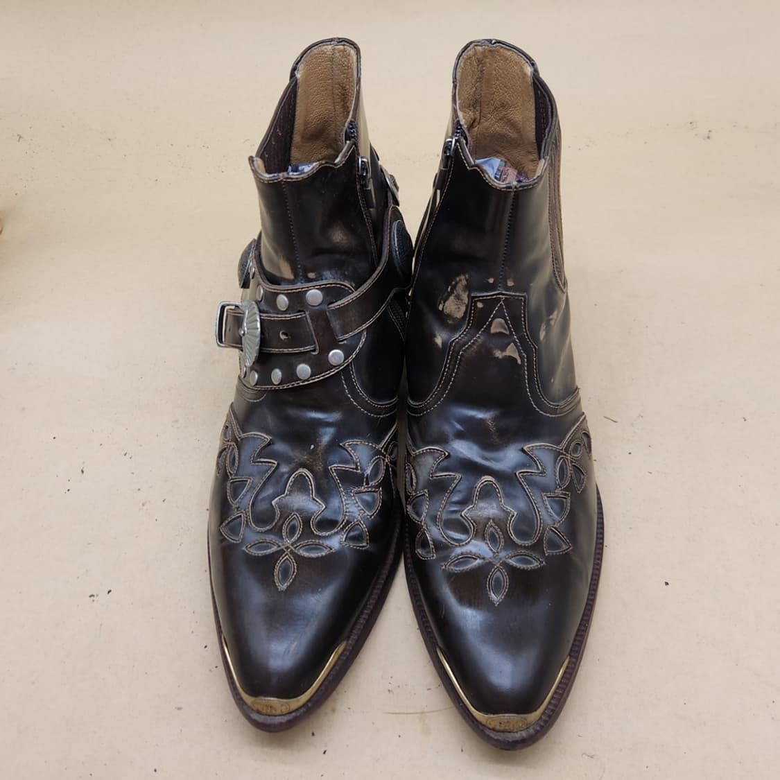 JUNRODEO 빈티지 웨스턴 부츠 275 굽6 상품이미지2