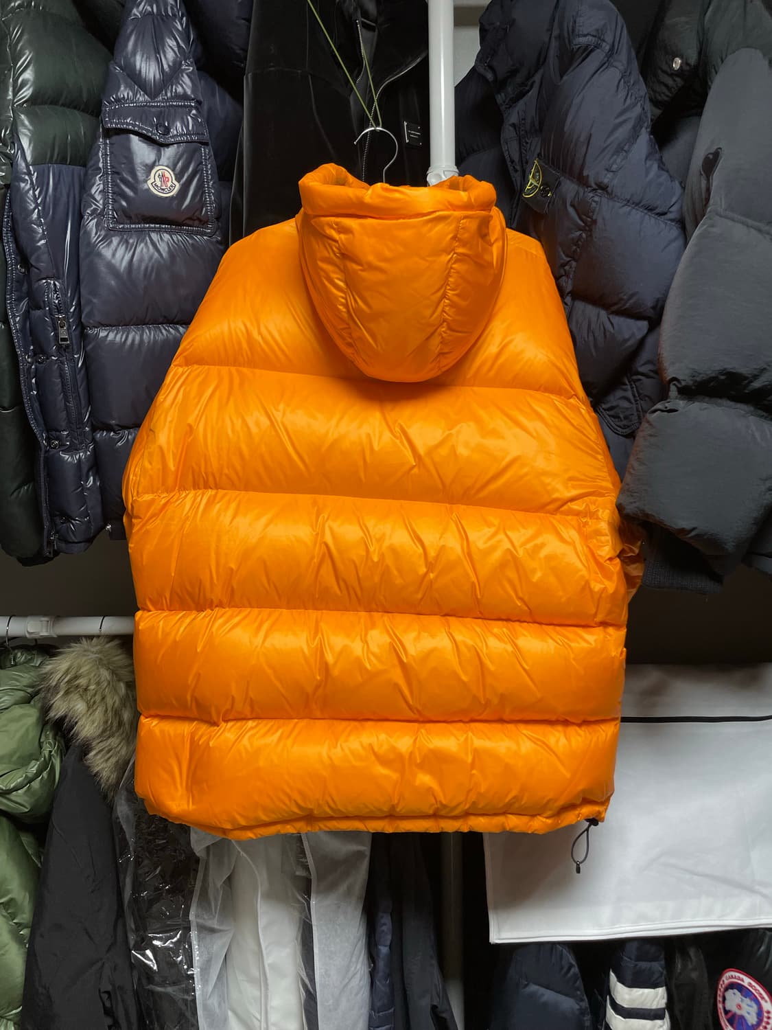 [L사이즈] 스투시 마이크로 립스탑 다운 파카 패딩 자켓 오렌지 상품이미지6
