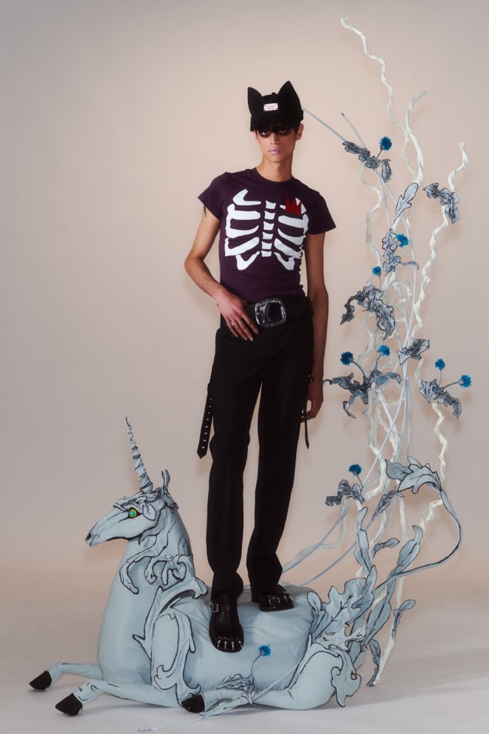 Charles Jeffery LOVERBOY Skeleton Baby T 상품이미지1