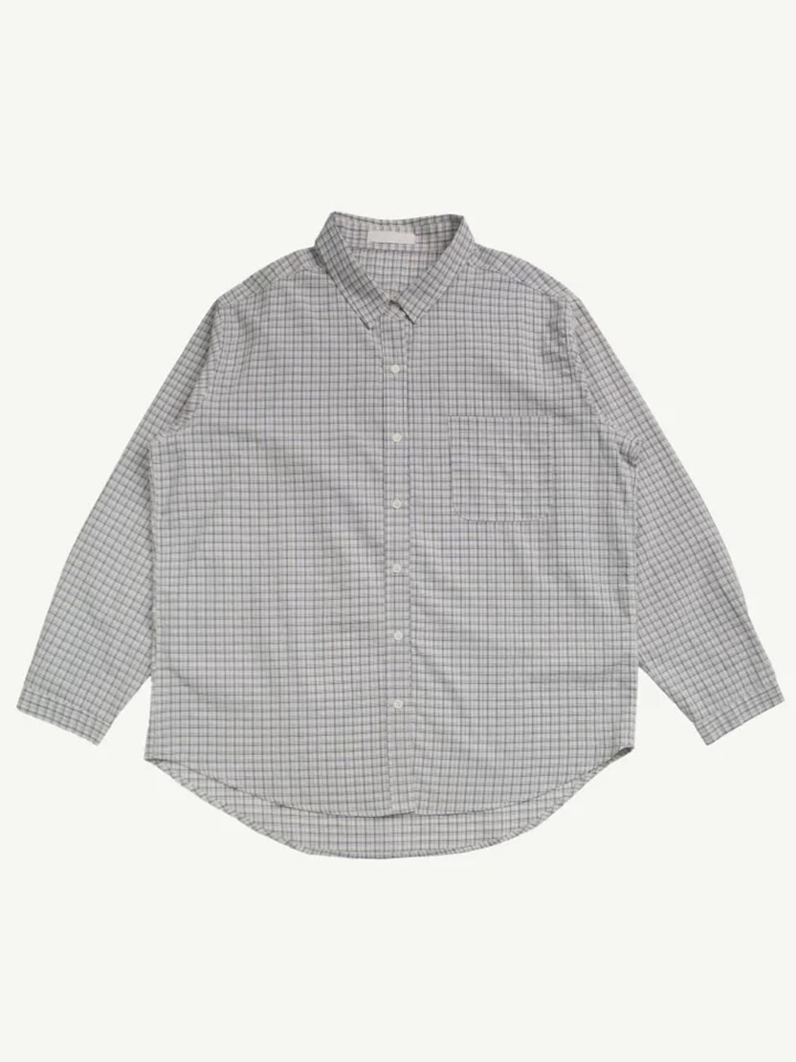 리넨느 mue over check shirt 체크 셔츠 상품이미지3