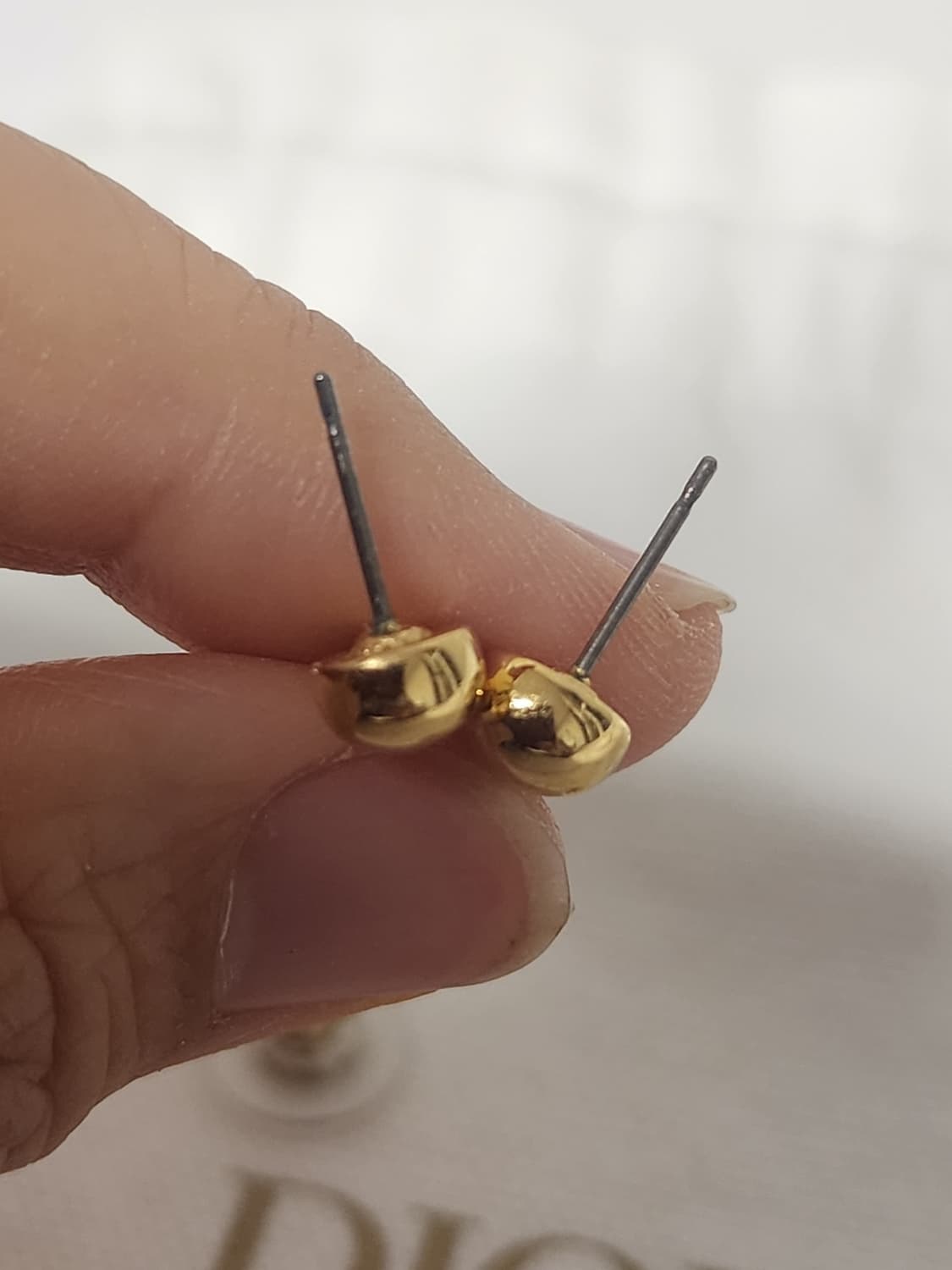 정품 디올 D 장식 골드 귀걸이  상품이미지8