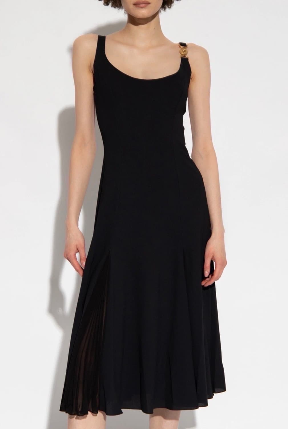 (정품/새상품) 베르사체 여성 블랙 메두사 플리츠 미디 드레스 상품이미지6